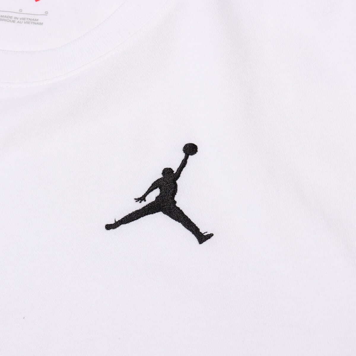 JORDAN BRAND M J JUMPMAN EMB SS CREW WHITE/BLACK の画像