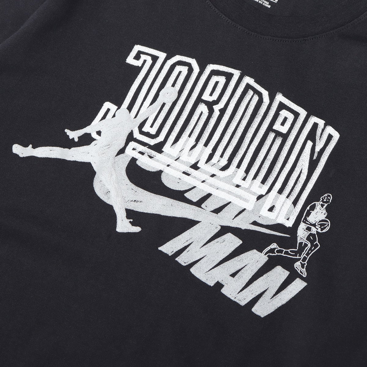 JORDAN BRAND AS M J BRAND LS CREW BLACK/WHITE 21HO-I