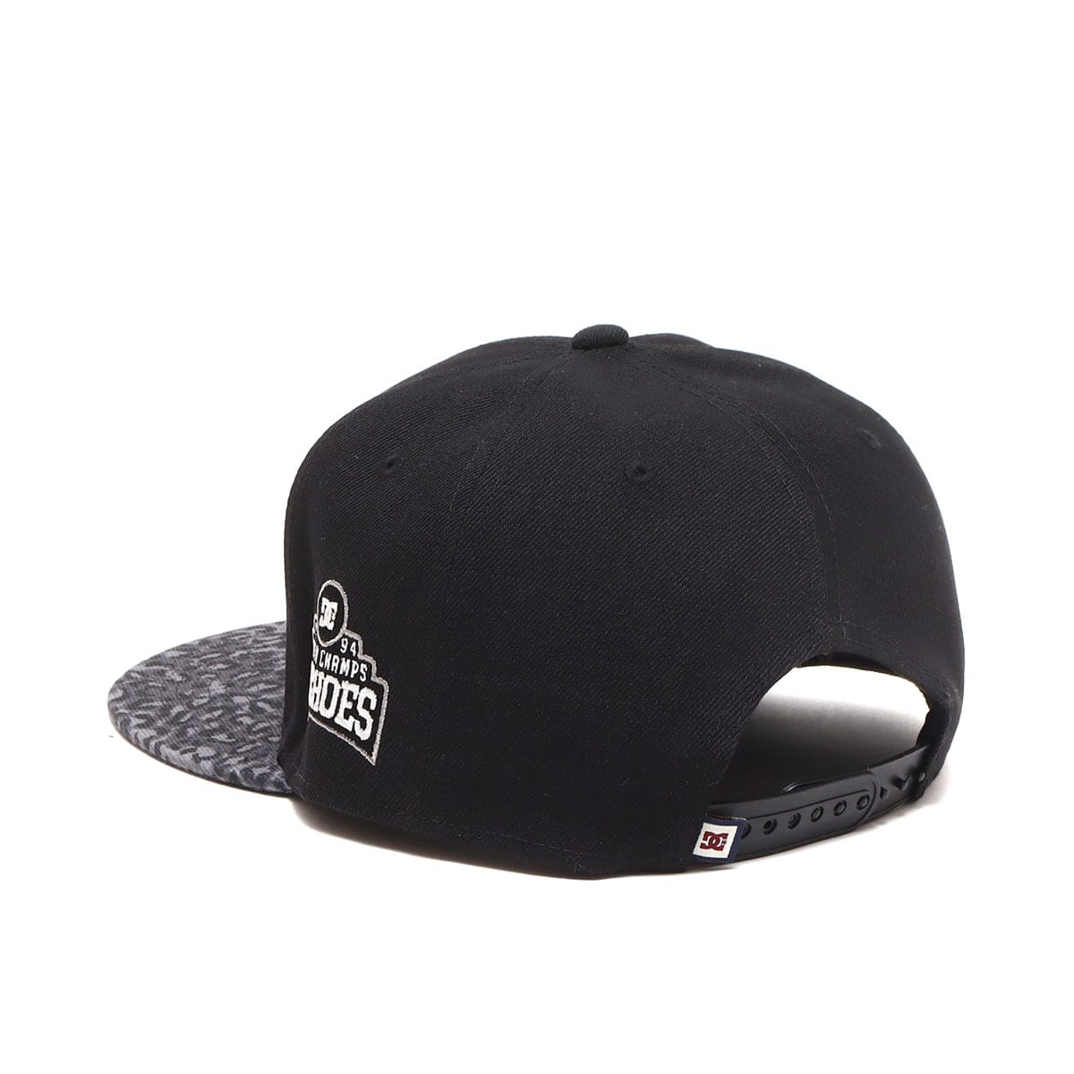DC SHOES 23 PRINTVISOR SNAPBACK BLACK x LEOPARD PRINT 23SS-Iの画像