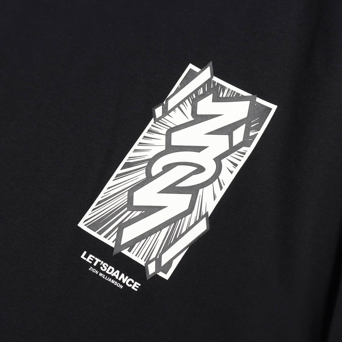 JORDAN BRAND AS M J ZION DF SS TEE BLACK/WHITE 21SU-Iの画像
