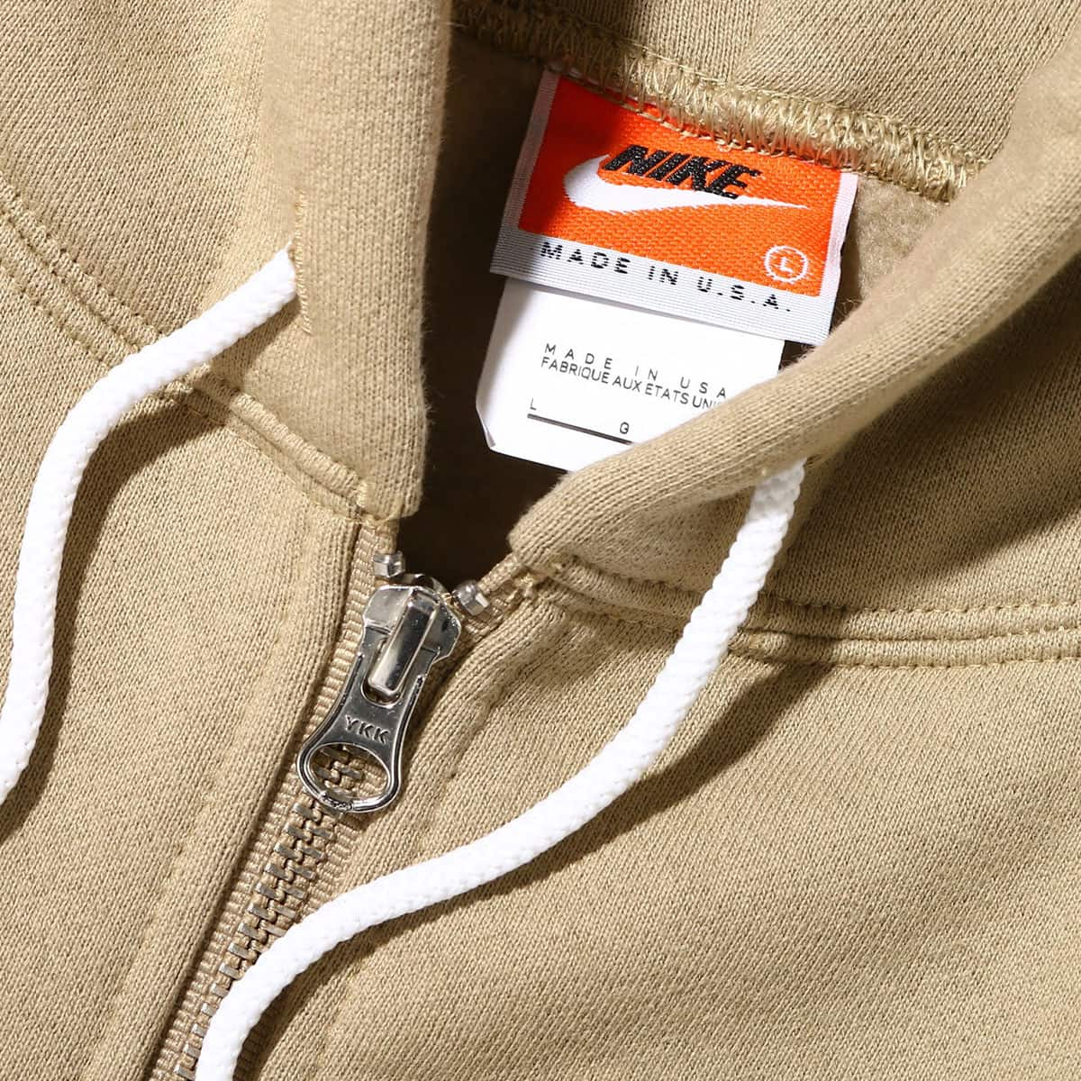 NIKE M NRG MIUSA HOODIE FZ KHAKI/WHITE 22SP-S