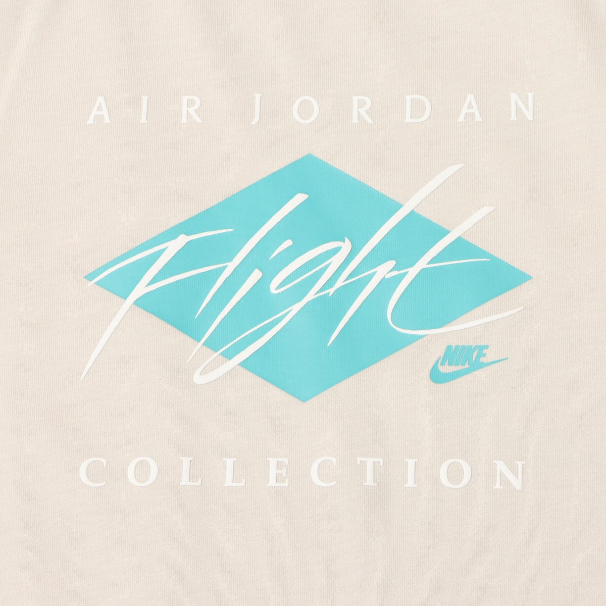 JORDAN BRAND AS M J FLT ESS HBR SS CREW LT OREWOOD BRN/SAIL/WASHED TEAL 22SU-Iの画像