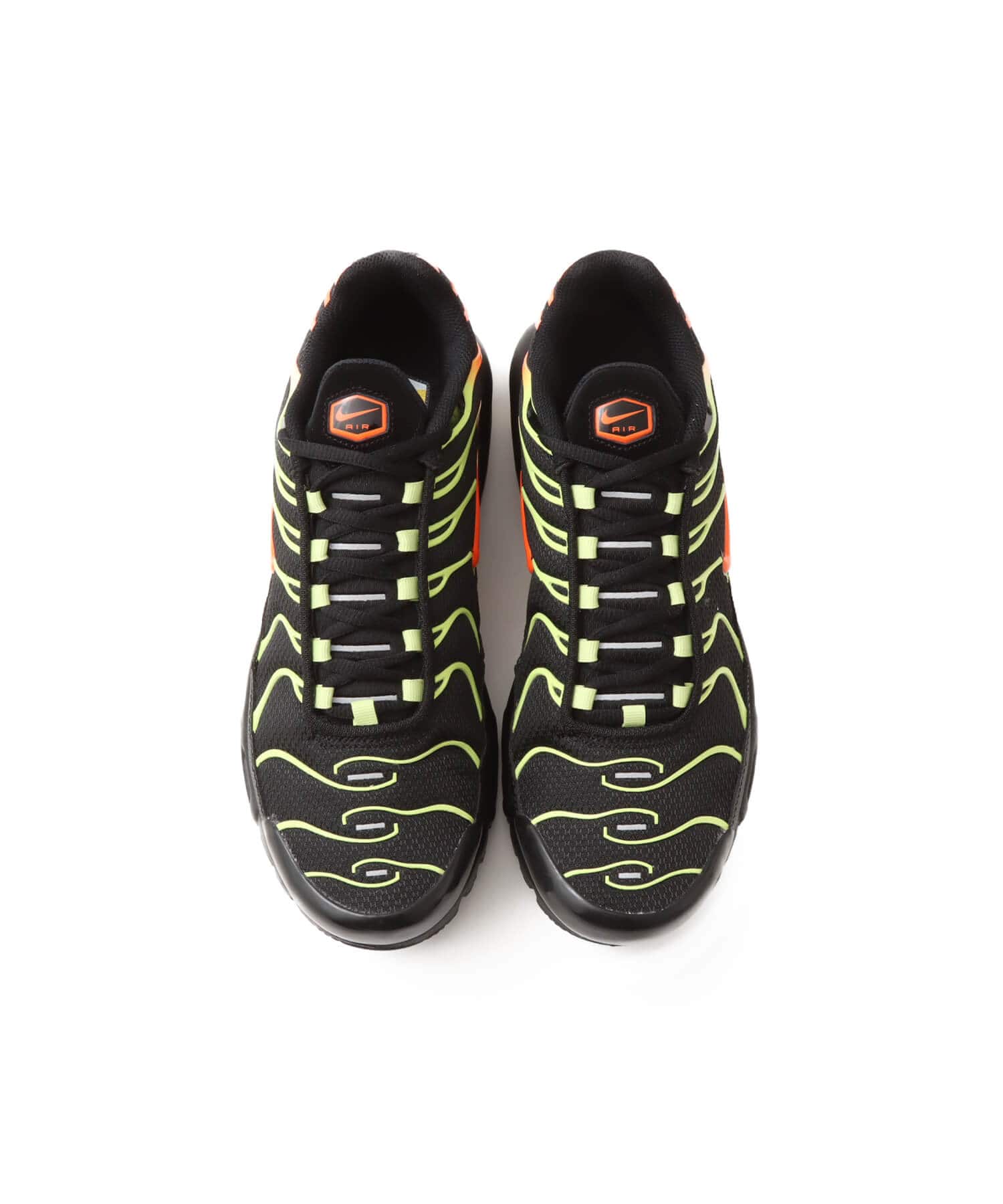 NIKE AIR MAX PLUS BLACK/HYPER CRIMSON-LIMELIGHTの画像