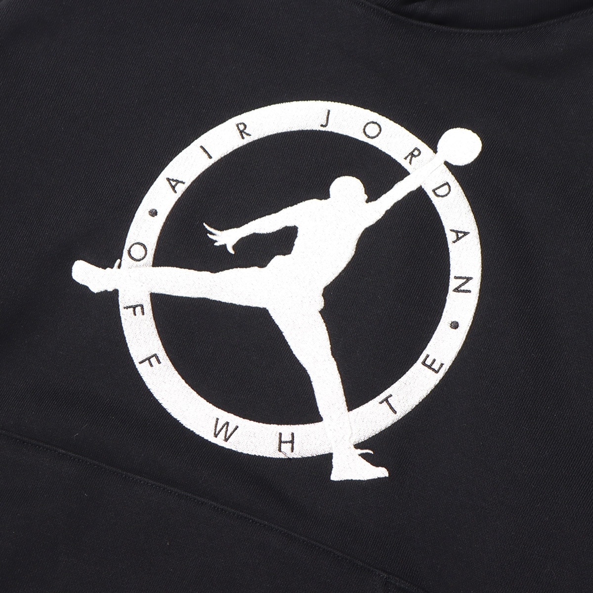 JORDAN BRAND AS M J OW HOODIE BLACK/WHITE/FOREST GREEN 21FA-Sの画像