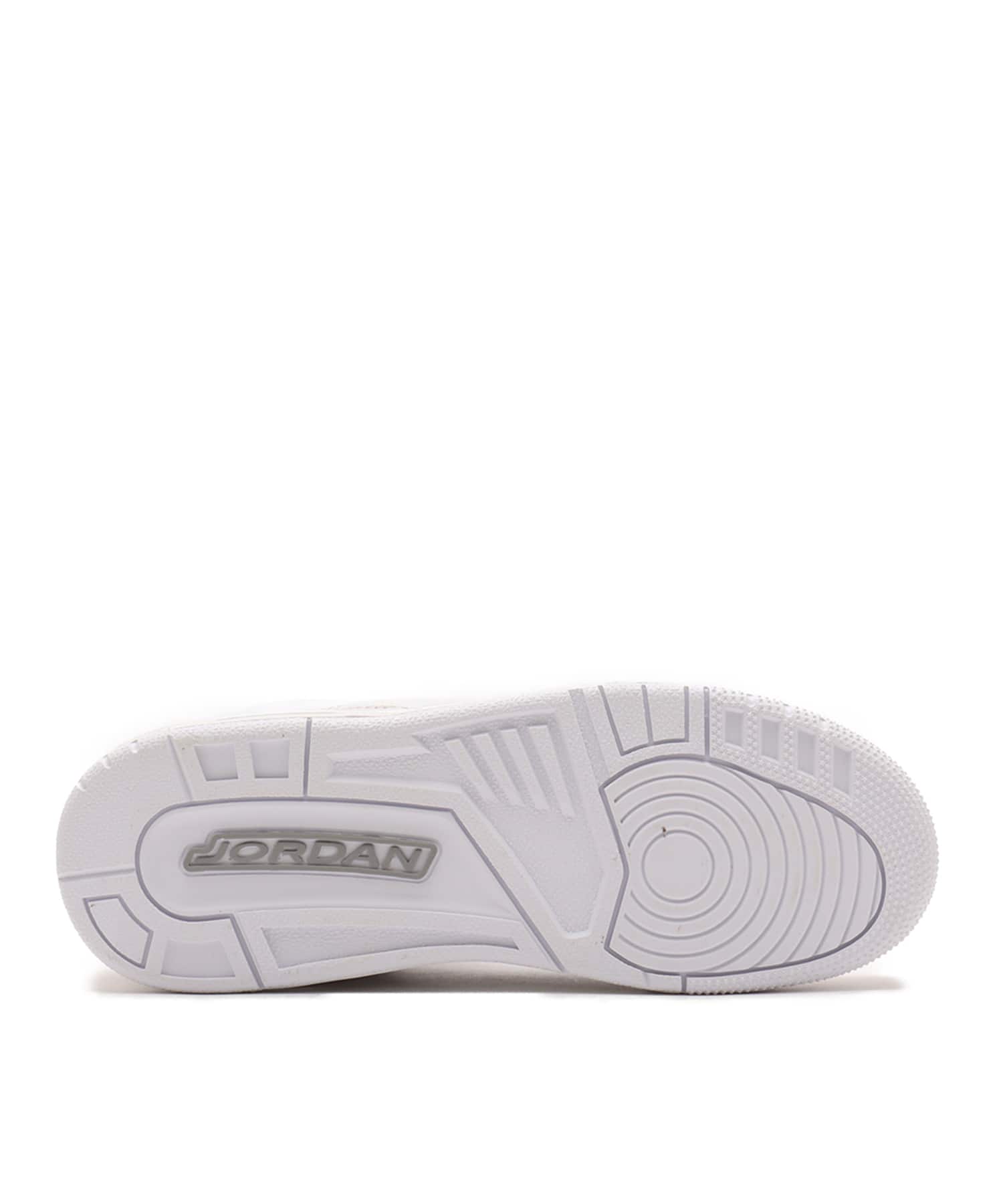 JORDAN BRAND AIR JORDAN 3 RETRO (GS) WHITE/METALLIC SILVER-WHITEの画像