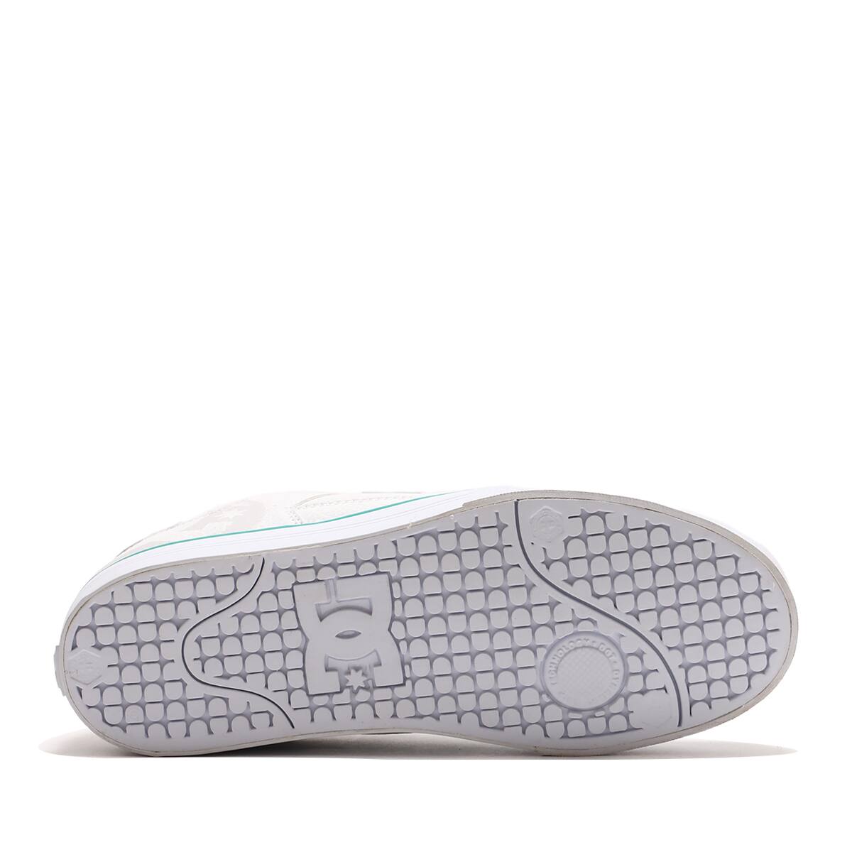 DC SHOES PURE SE SN WHITE/GREY/GREEN 23SS-Iの画像