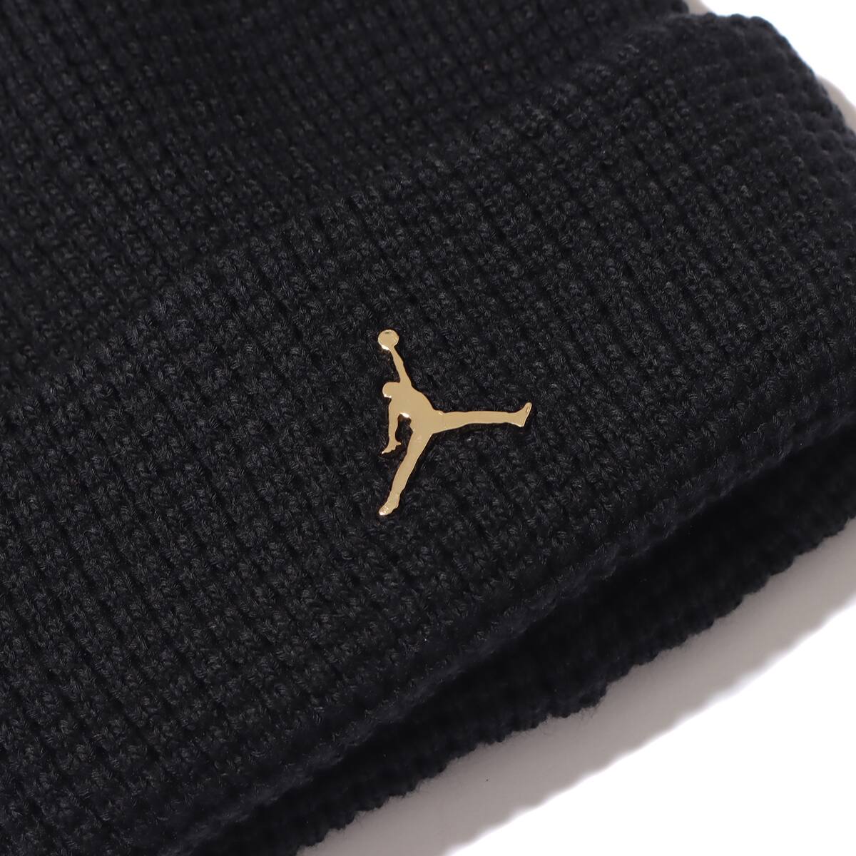 JORDAN BRAND JORDAN BEANIE UTILITY METAL JM BLACK/METALLIC GOLD 23SP-Iの画像