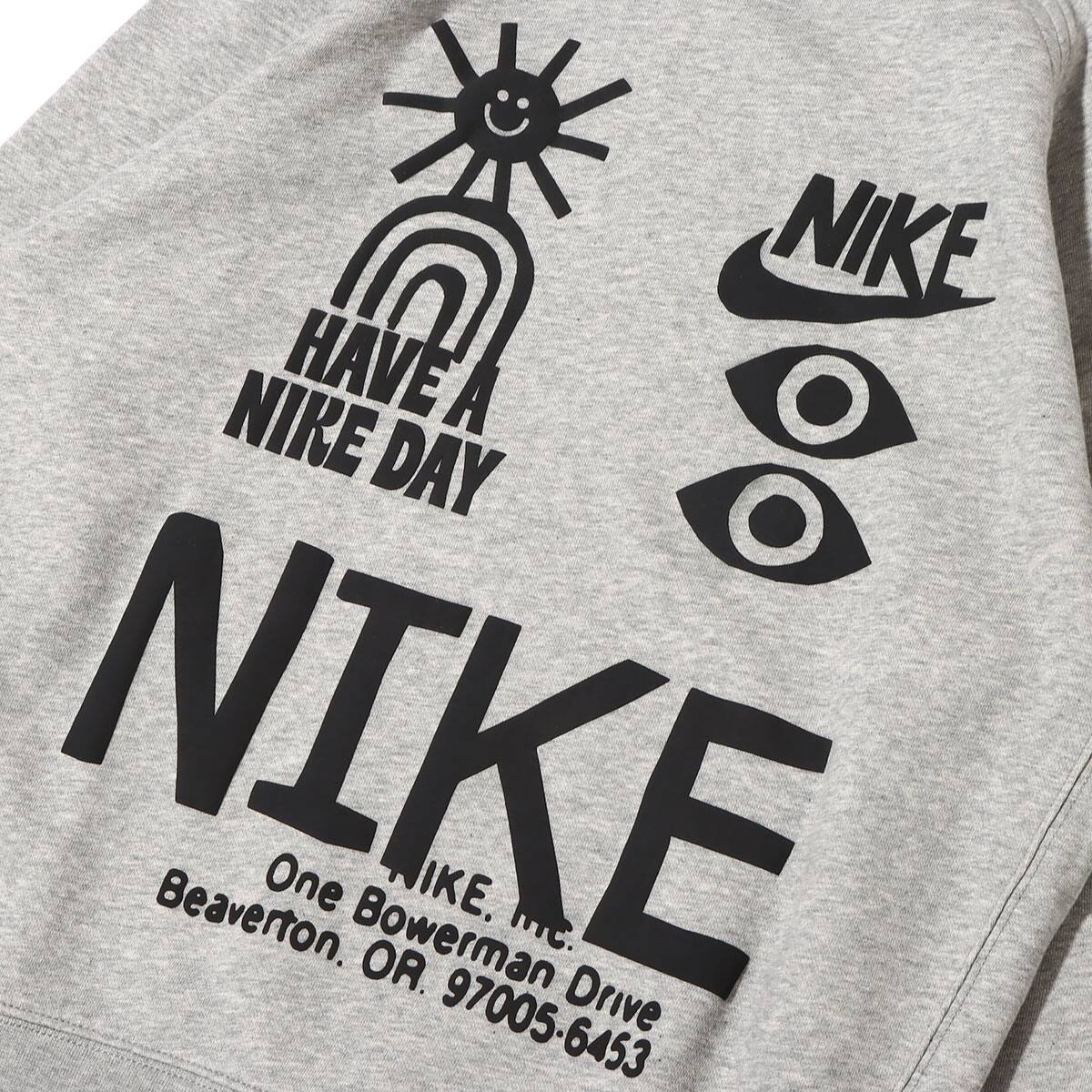 NIKE AS M NSW HBR-S FT CREW DK GREY HEATHER 22FA-Iの画像