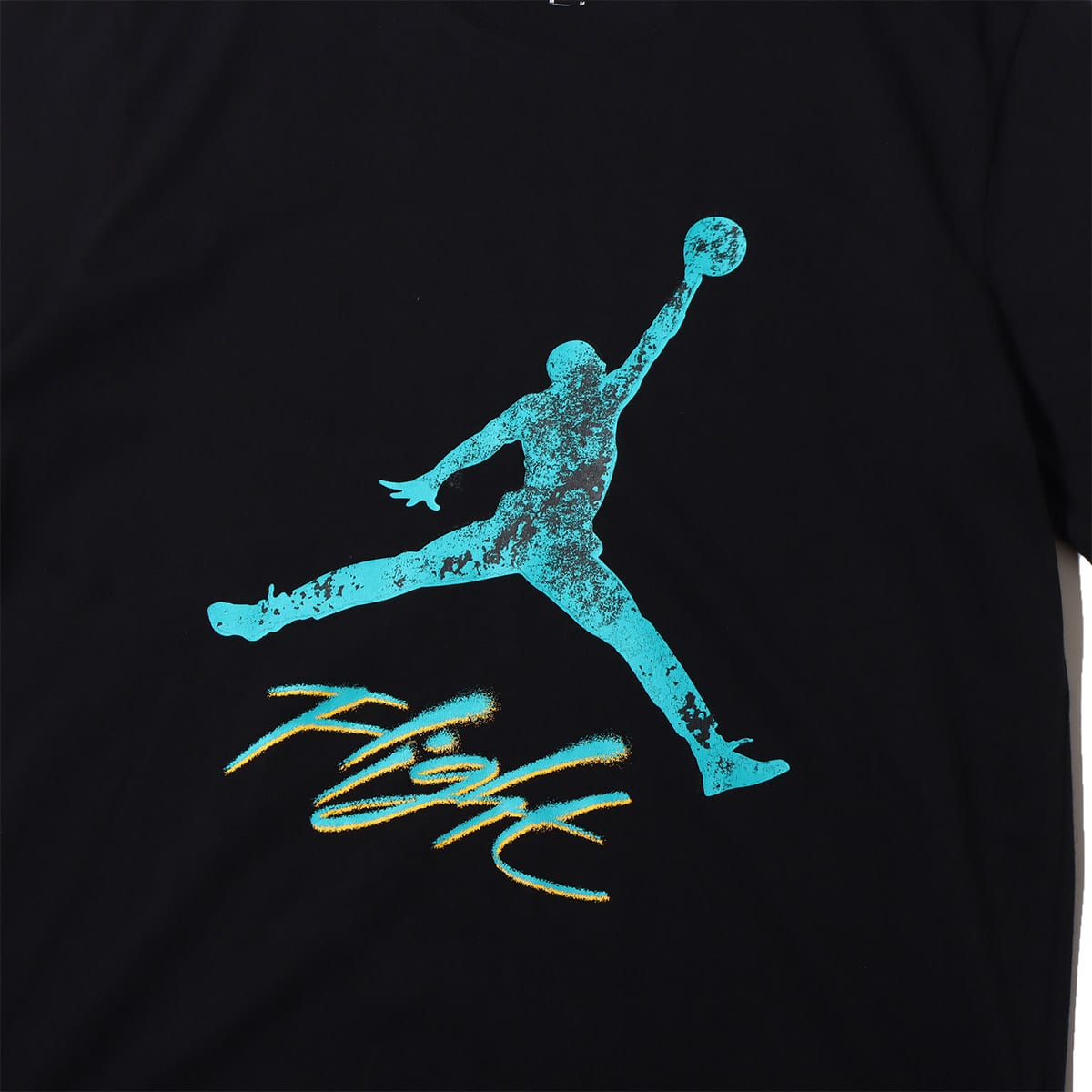 JORDAN BRAND AS M J ESS JUMPMAN SS CREW BLACK/NEW EMERALD