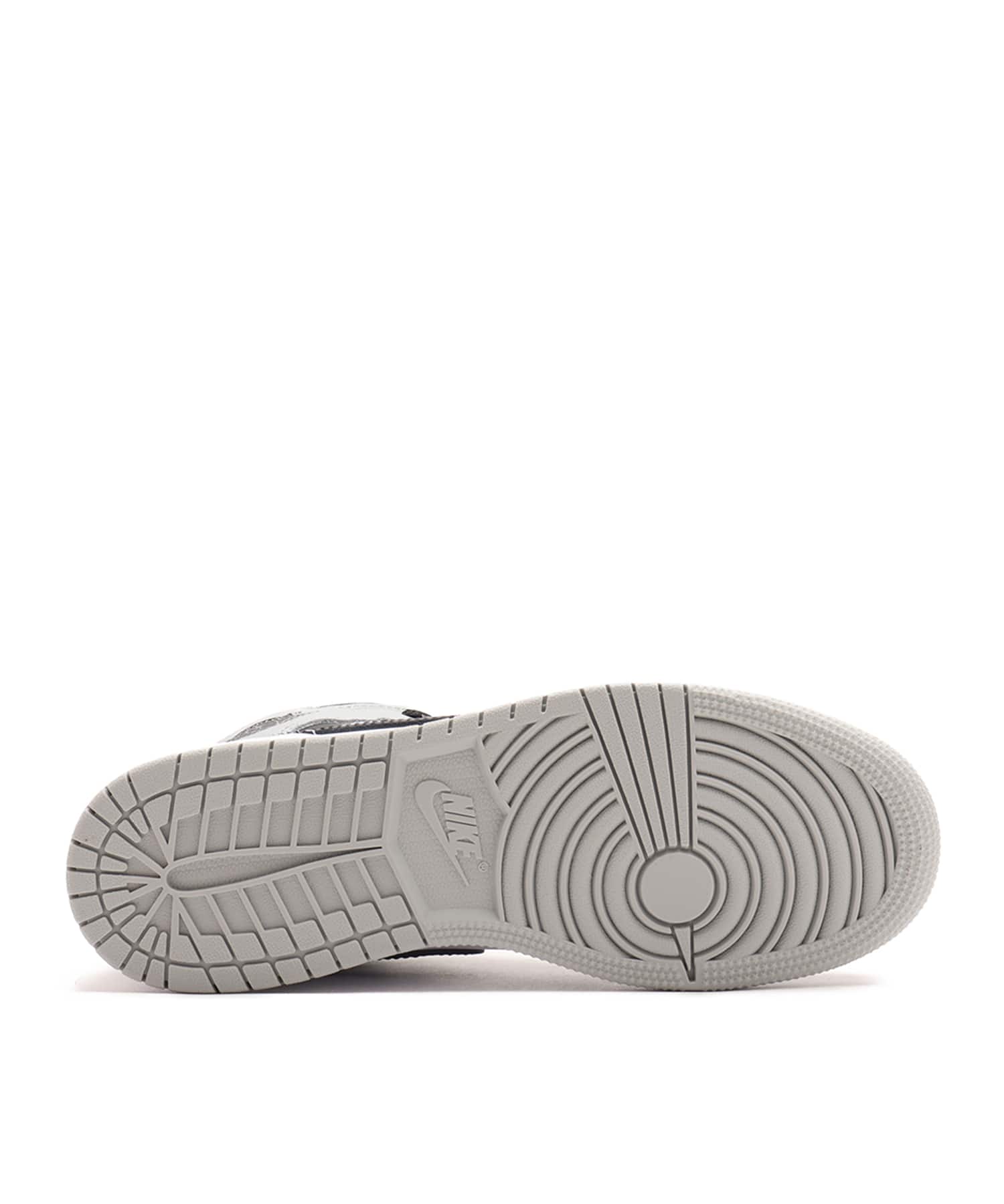 JORDAN BRAND AIR JORDAN 1 MID (GS) WHITE/BLACK-LT SMOKE GREYの画像