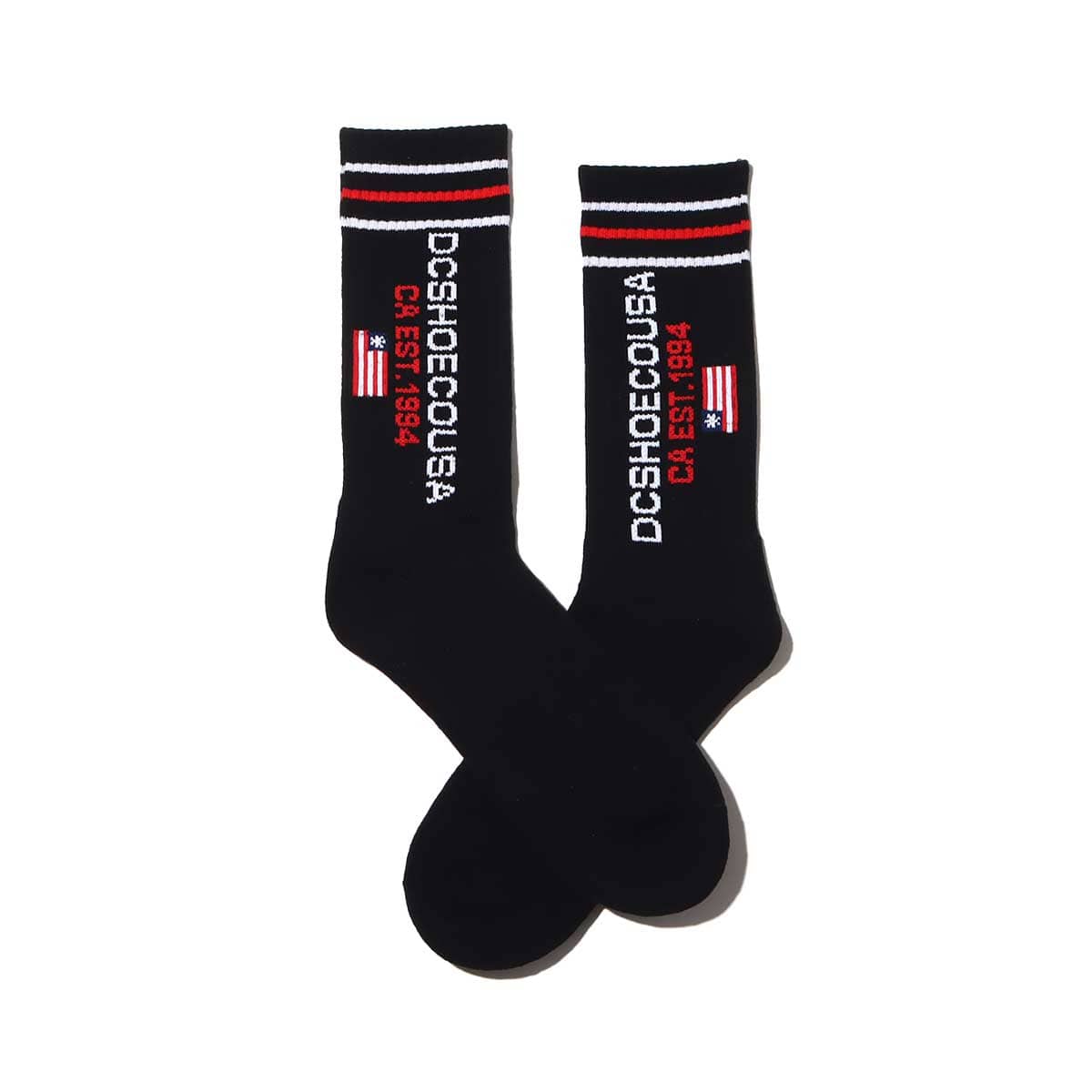 DC SHOES 23 CORPOLATE SOCKS BLACK 23SS-Iの画像