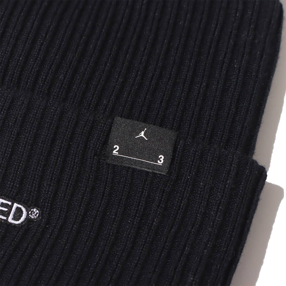 JORDAN BRAND JORDAN BEANIE UTILITY 23E BLACK/BLACK/WHITE 23SP-Iの画像