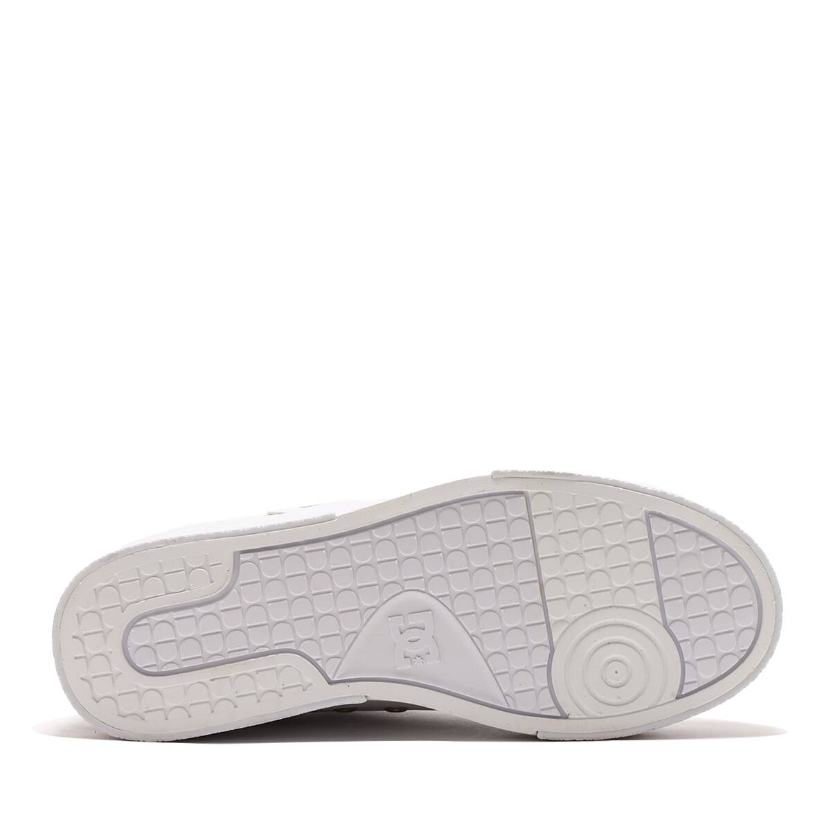 DC SHOES Ws CHELSEA LITE WEDGE WHITE/GOLD 23SS-Iの画像