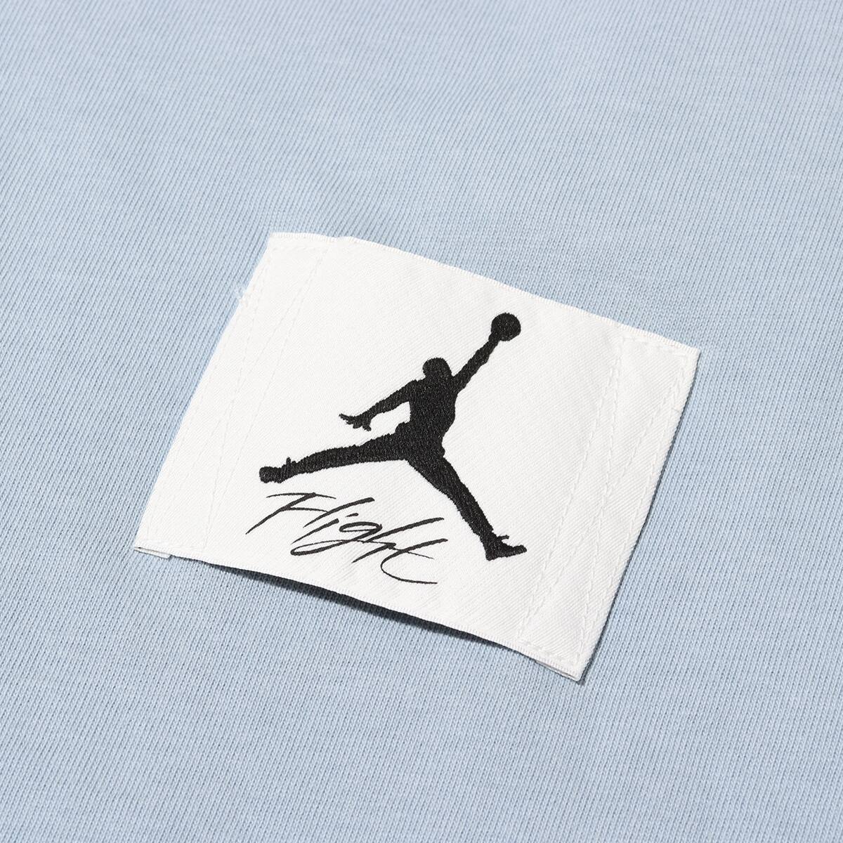 JORDAN BRAND AS M J FLT ESS WSH OVSZ SS CRW BLUE GREYの画像
