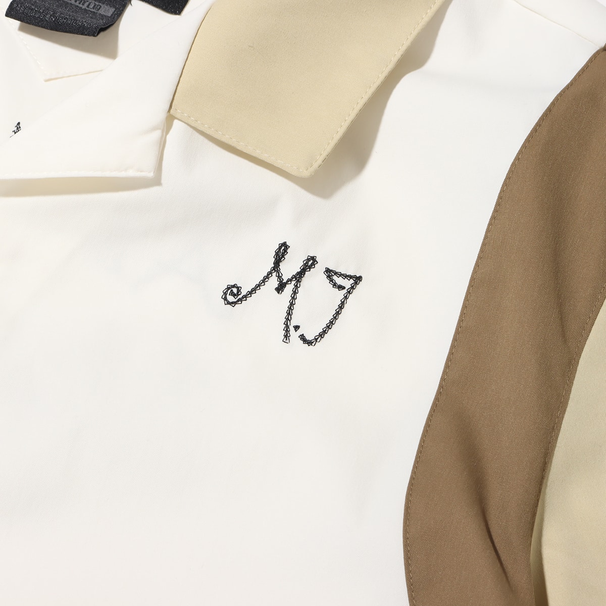 JORDAN BRAND AS W J BTN UP SHIRT SAIL/TEAM GOLD/BROWN KELP 23FA-Iの画像