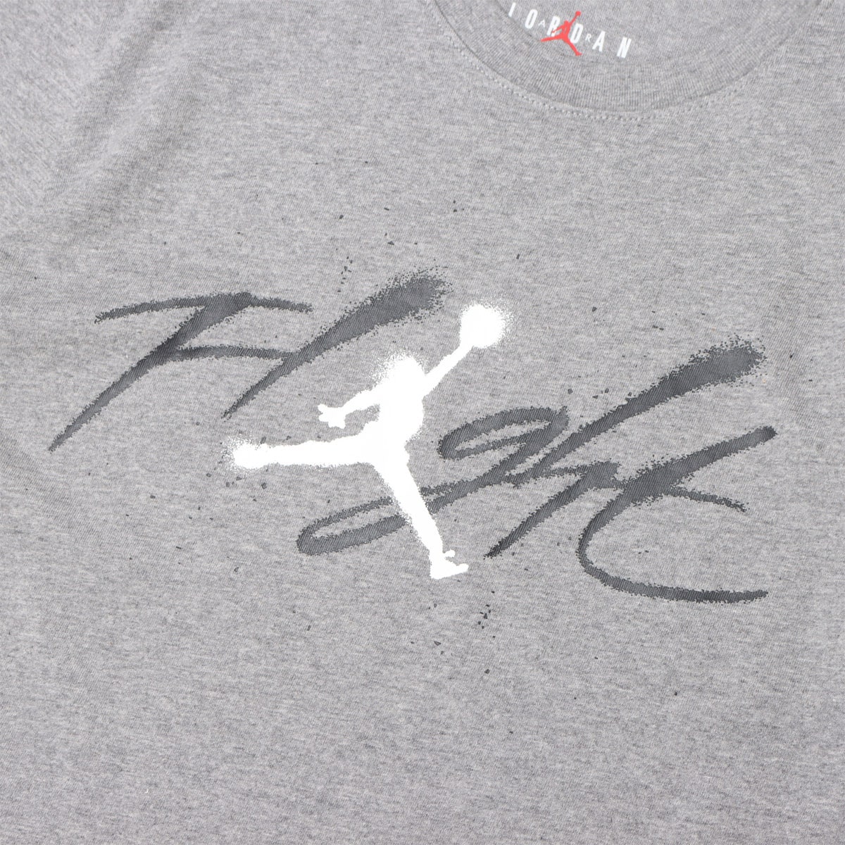 JORDAN BRAND AS M J BRAND GFX SS CREW2 CARBON HEATHER/BLACK/WHITE 23FA-Iの画像