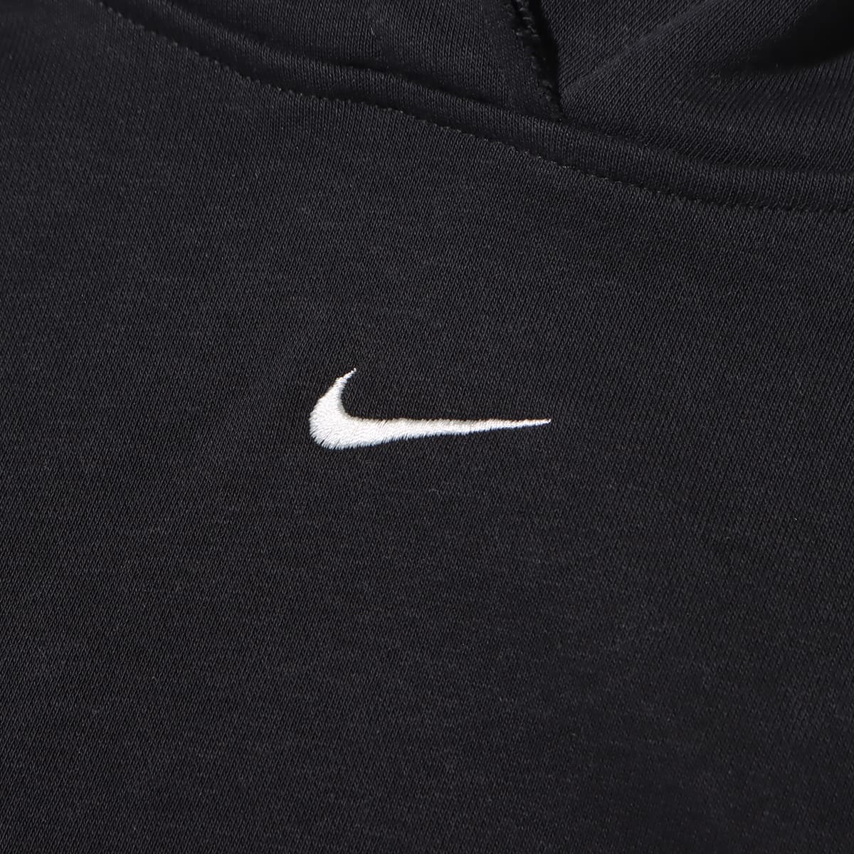 NIKE AS W NSW DIM FLC FT CROP PO HD BLACK/LT SMOKE GREY 23FA-I