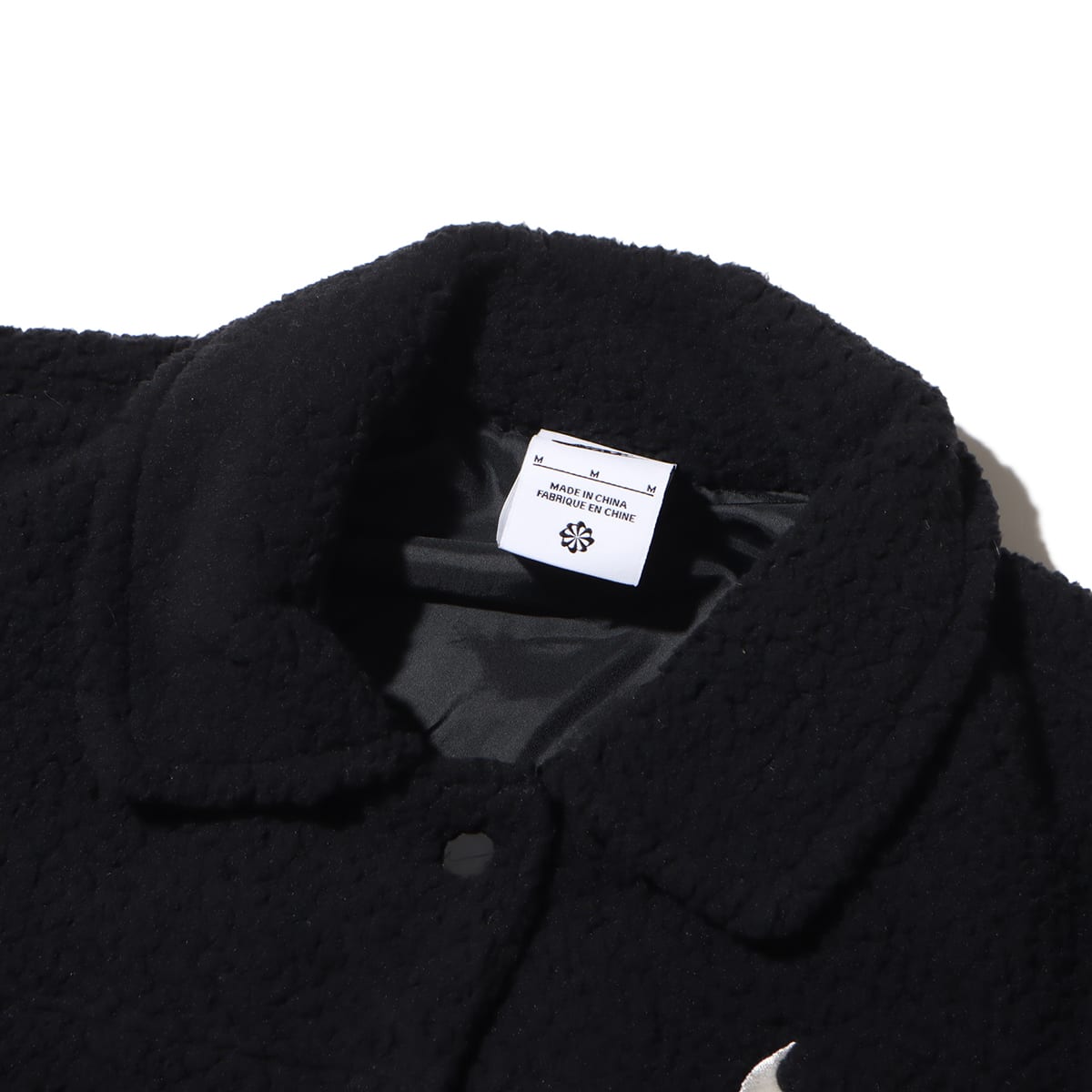 NIKE AS W NSW COLLARED SHERPA JKT BLACK/SAIL 23HO-I