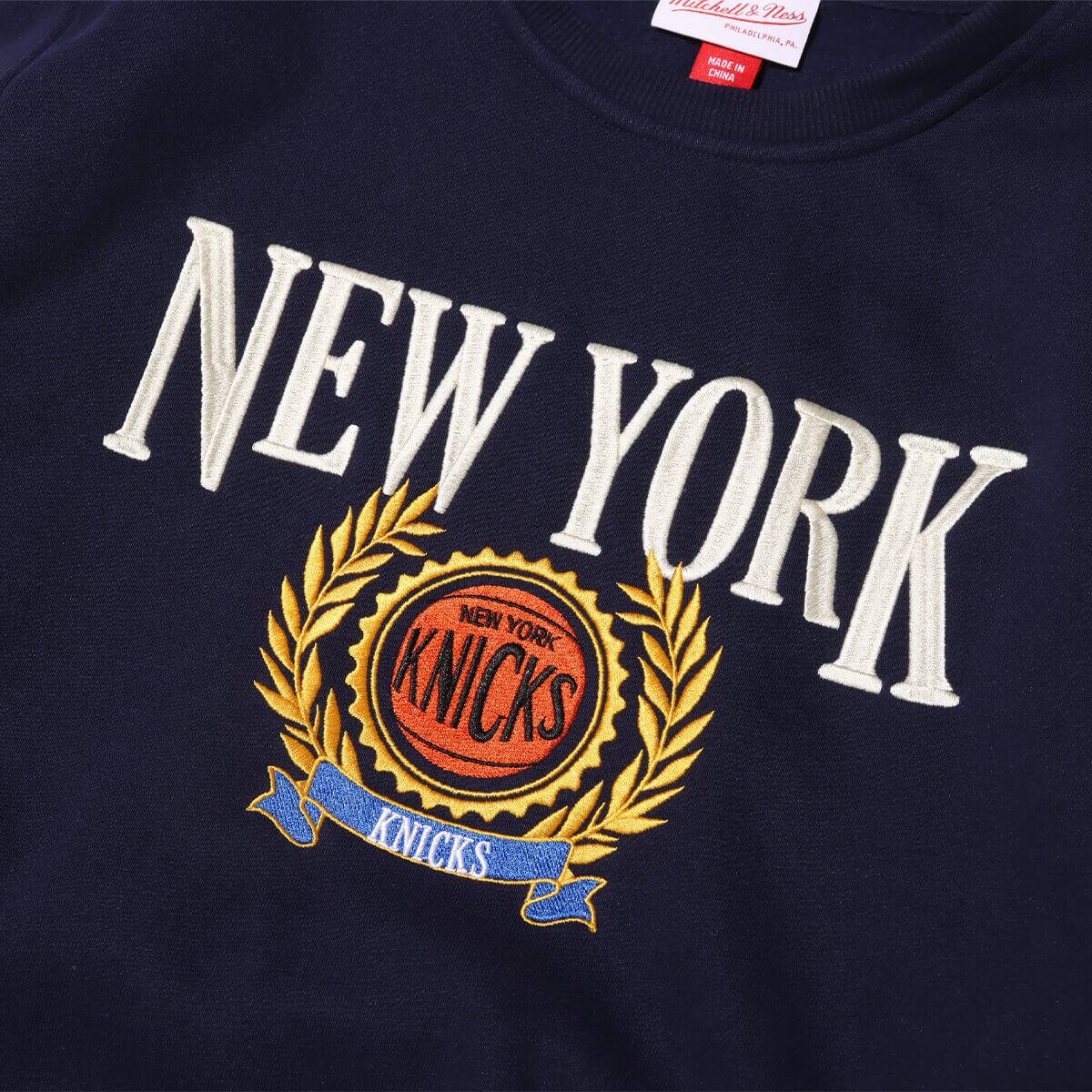 Mitchell & Ness COLLEGIATE CREW FLEECE NYK NAVY 23FW-Iの画像