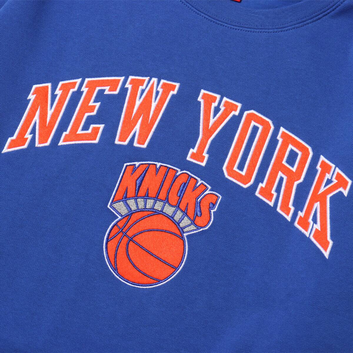 Mitchell & Ness THERE AND BACK FLEECE CREW NYK ROYAL 23FW-Iの画像