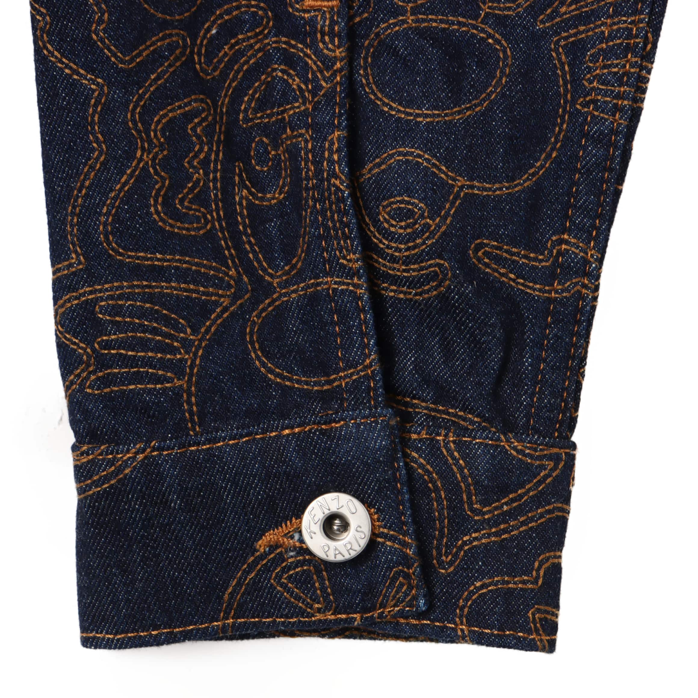KENZO VERDY MARKET TRUCKER JACKET RINSE BLUE DENIMの画像