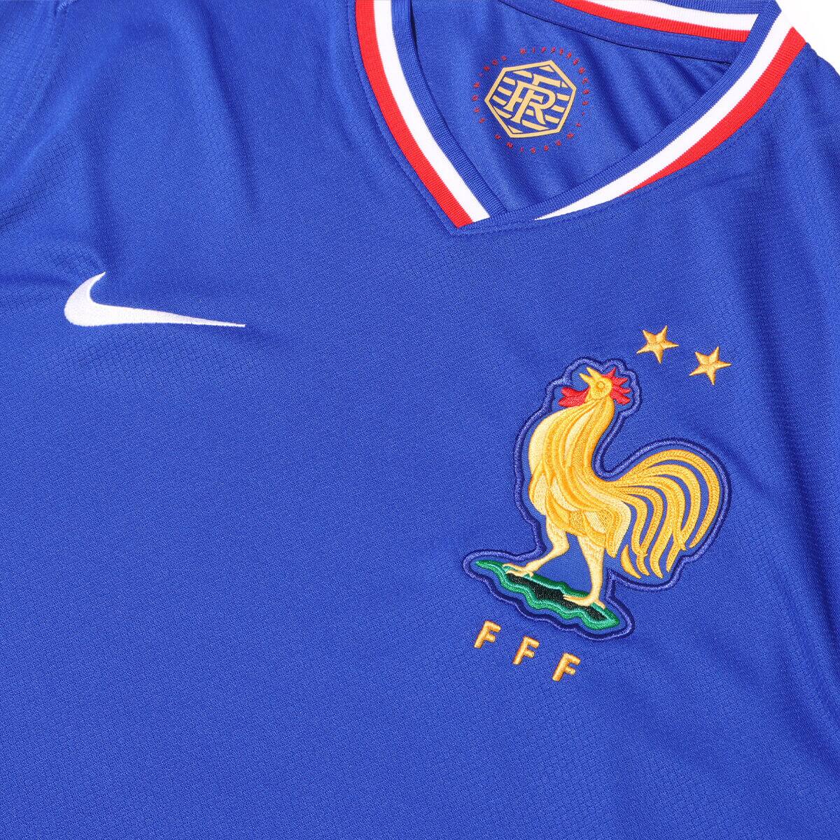 NIKE FFF M NK DF STAD JSY SS HM BRIGHT BLUE/UNIVERSITY RED/WHITEの画像