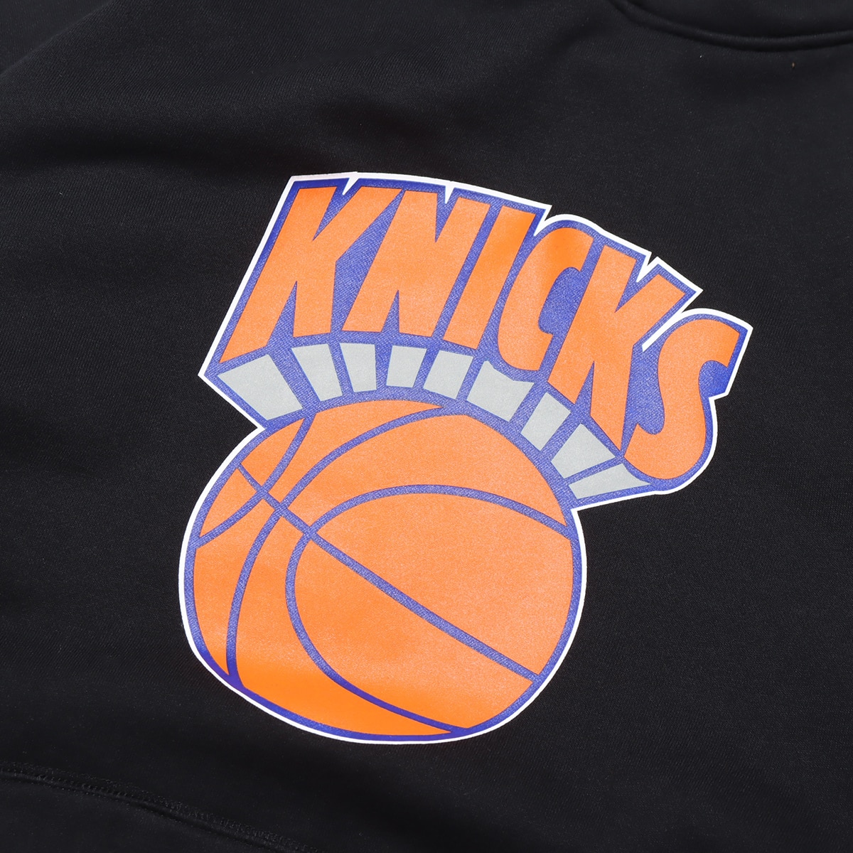Mitchell & Ness GAME TIME FLEECE HOODIE NYK BLACK 23FW-Iの画像