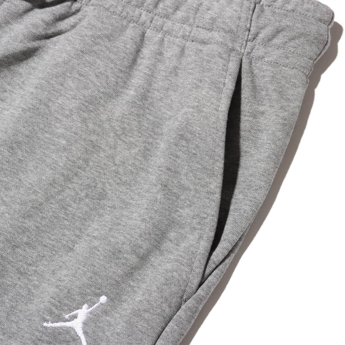 JORDAN BRAND AS M J ESS FLC PANT LB CARBON HEATHER/WHITEの画像