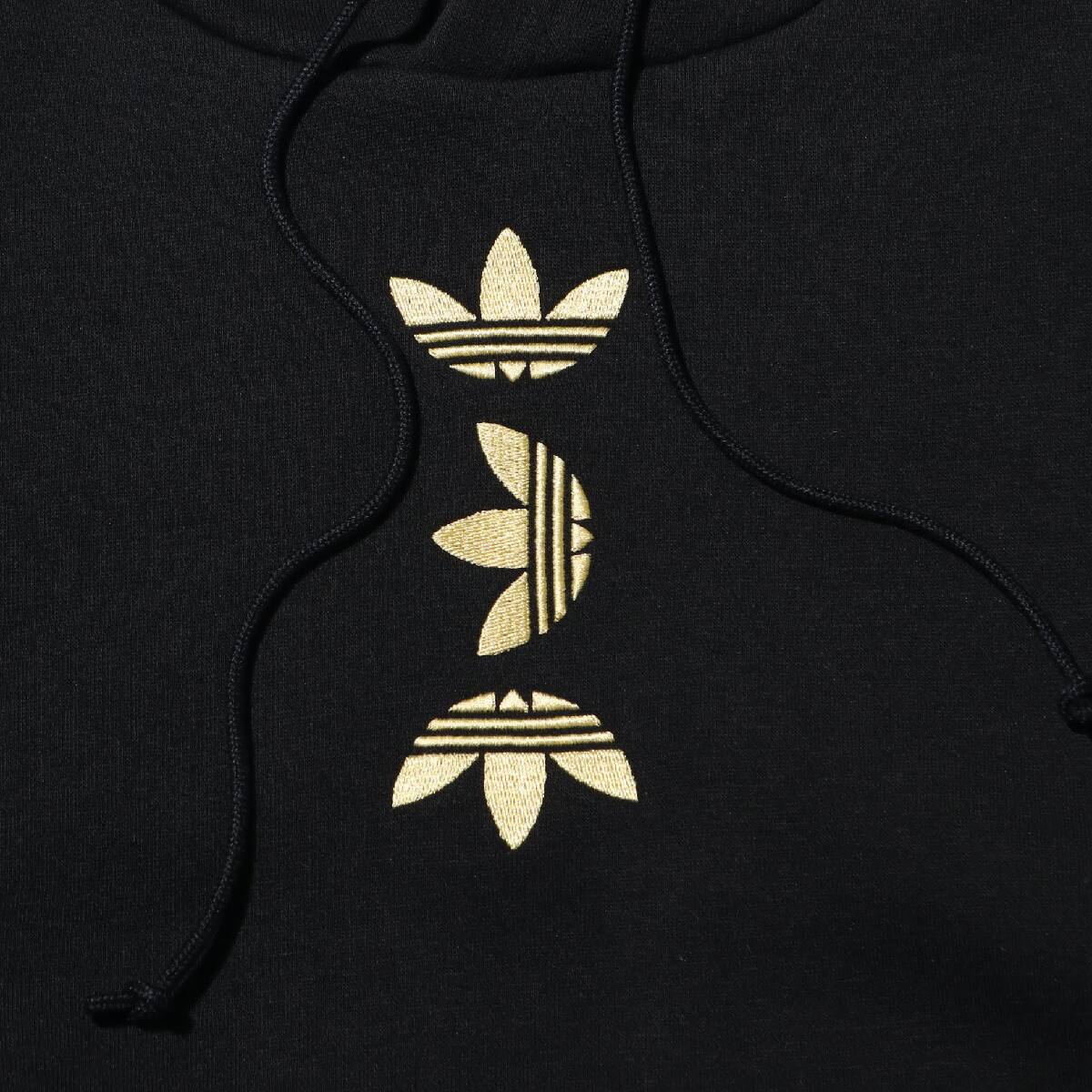 adidas gold logo hoodie