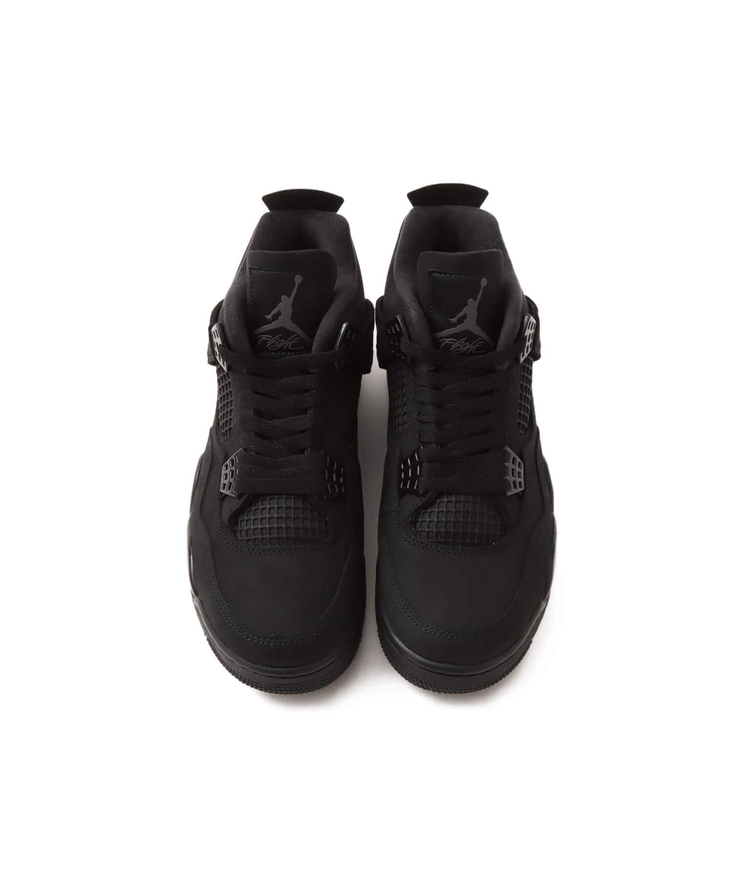 JORDAN BRAND AIR JORDAN 4 RETRO BLACK/BLACK-LT GRAPHITEの画像