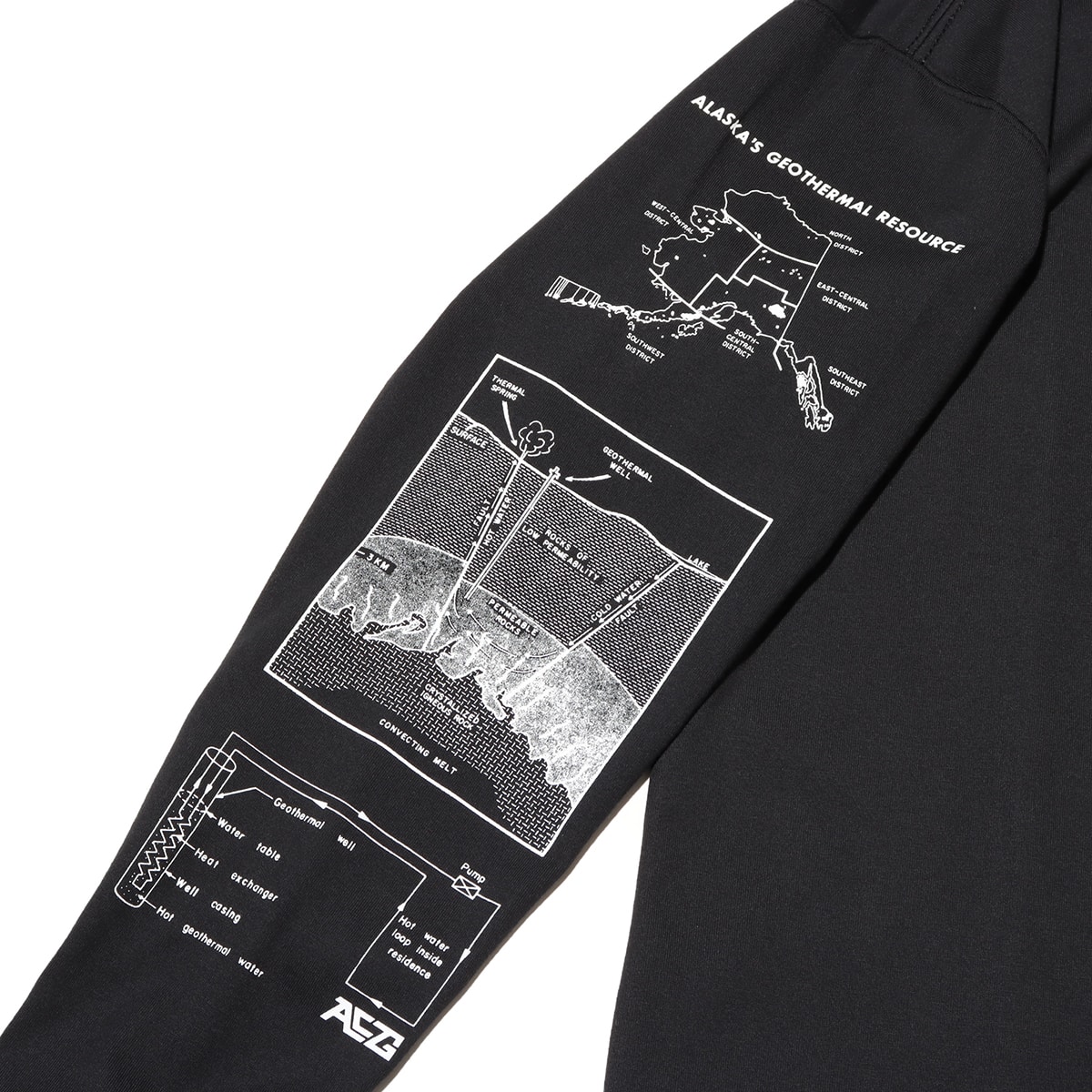 NIKE AS M NRG ACG TEE LS GEOTHERMAL BLACK の画像