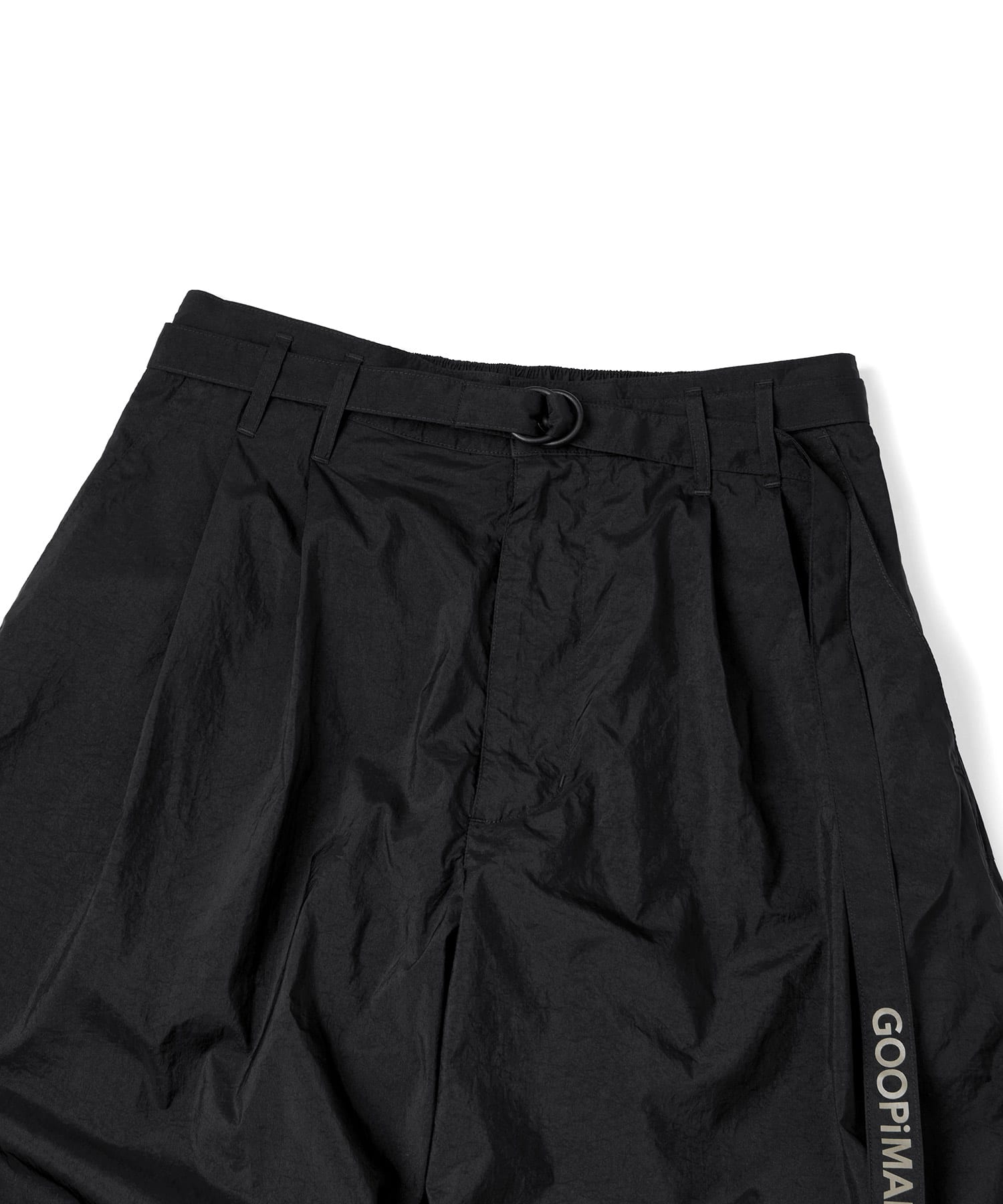 GOOPiMADE x TIGHTBOOTH SP_Strap Baggy Slacks BLACKの画像