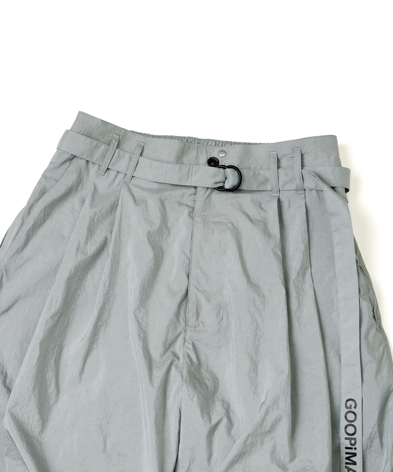 GOOPiMADE x TIGHTBOOTH SP_Strap Baggy Slacks GREYの画像