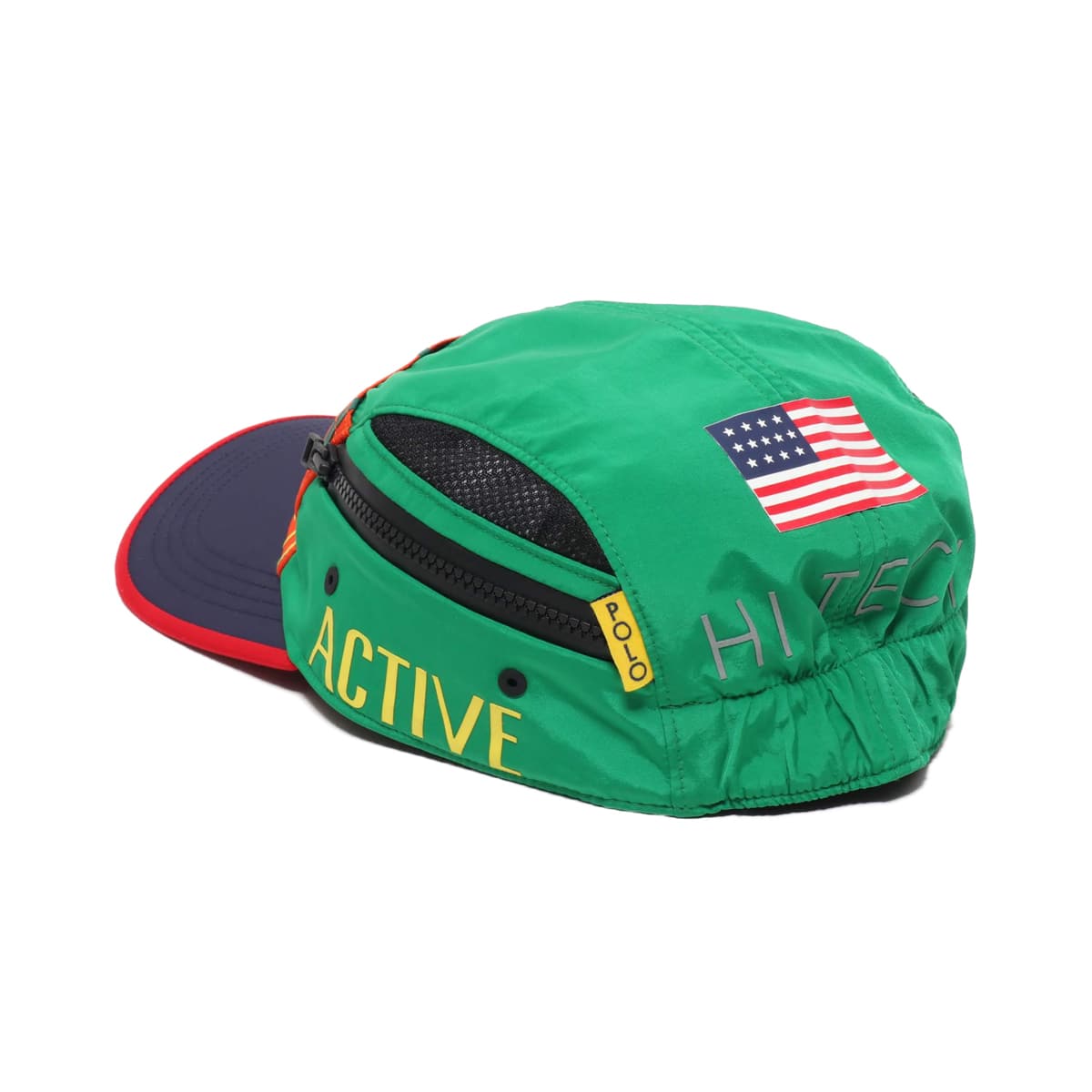 POLO RALPH LAUREN HITECH5PANEL-HAT GREEN MULTI 18HO-Iの画像