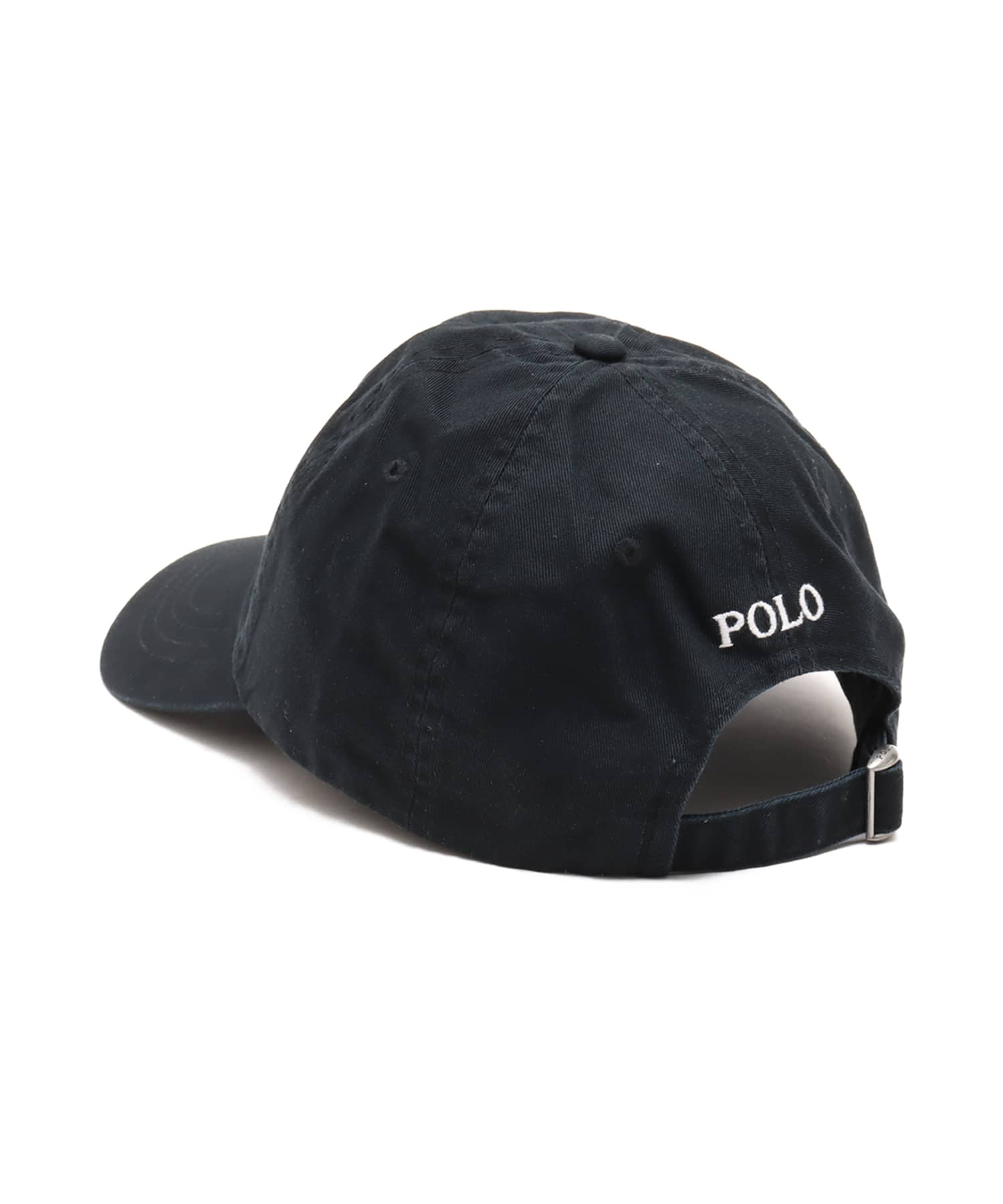 POLO RALPH LAUREN COTTON CHINO BALL CAP POLO BLACK W/WHITE PPの画像
