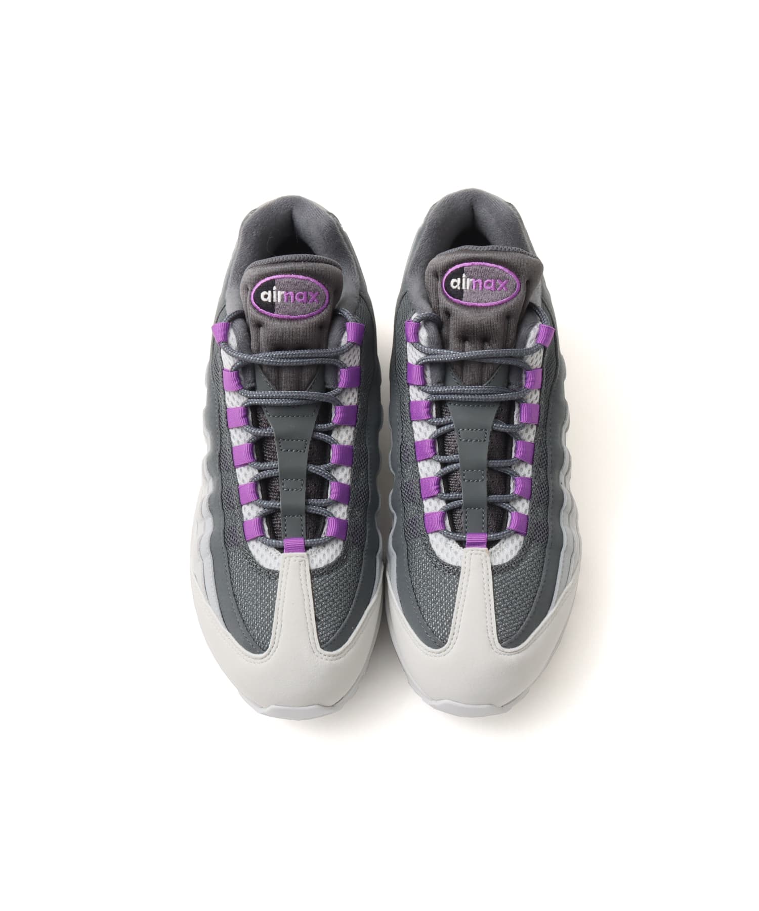 NIKE AIR MAX 95 BIGBUBBLE PHOTON DUST/BRIGHT VIOLET-DARK GREYの画像