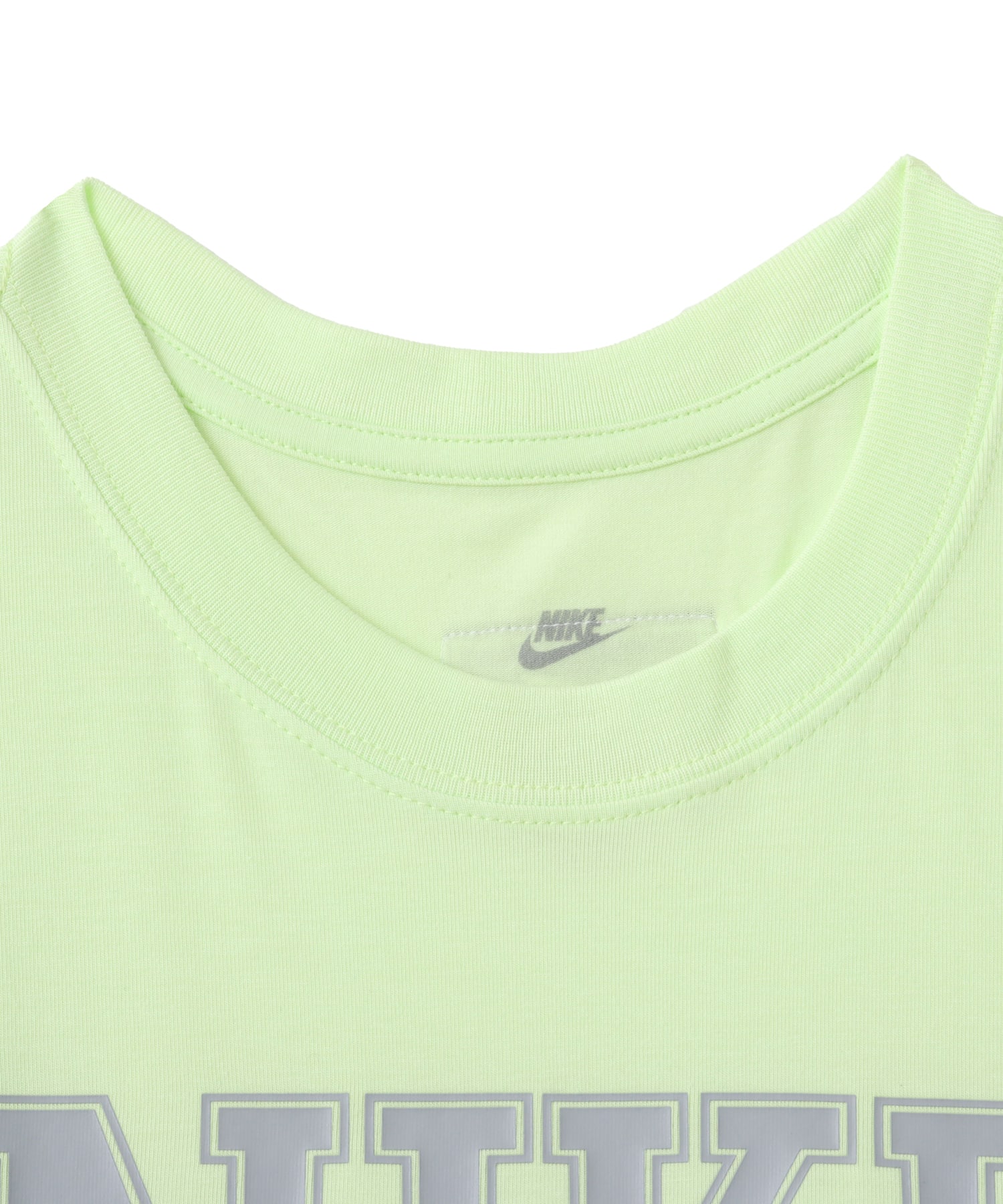 NIKE AS W NSW SLIM CROP TEE STREET LT LIQUID LIMEの画像