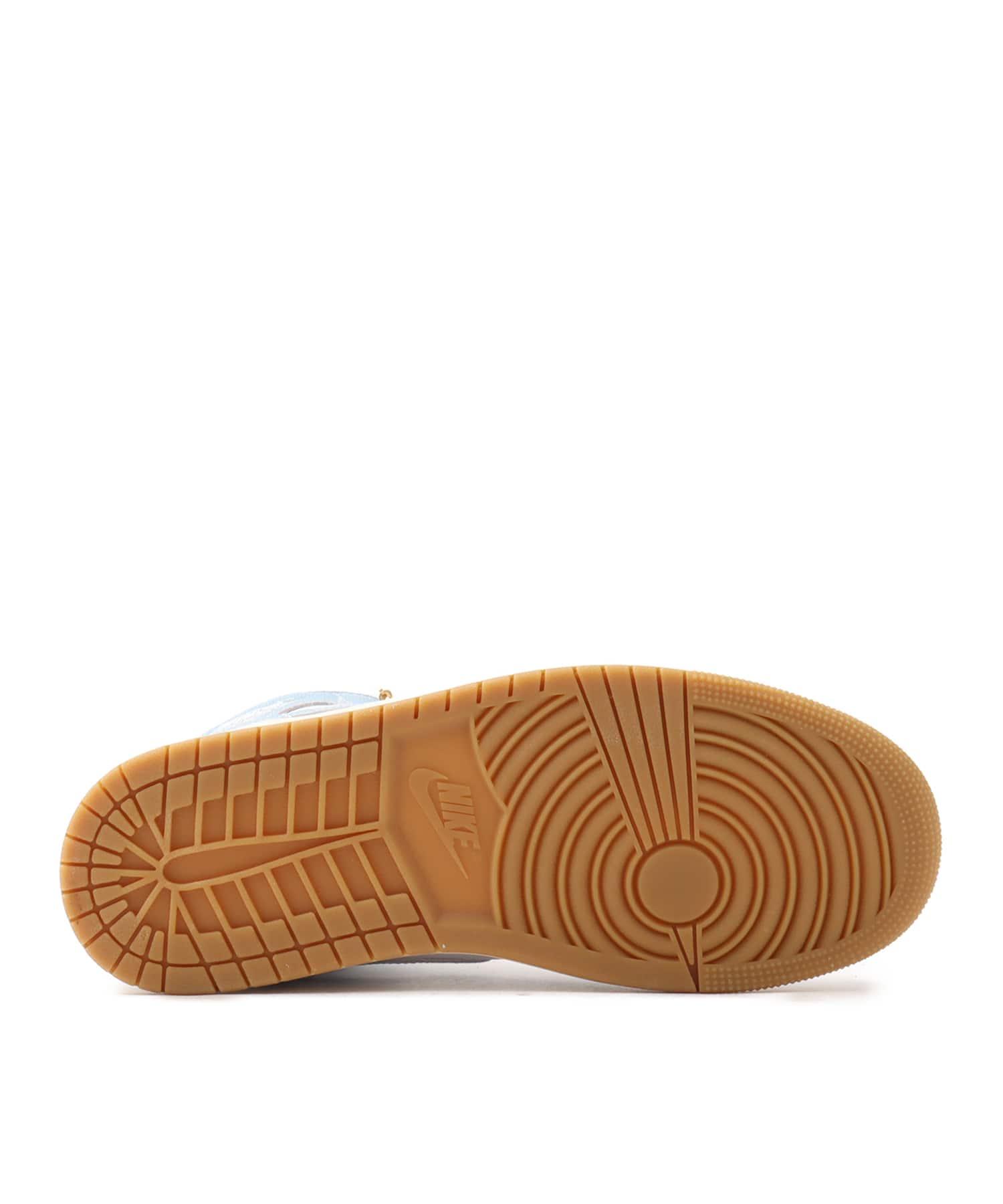 JORDAN BRAND WMNS AIR JORDAN 1 MID SE WHITE/WORN BLUE-SAIL-GUM LIGHT BROWNの画像