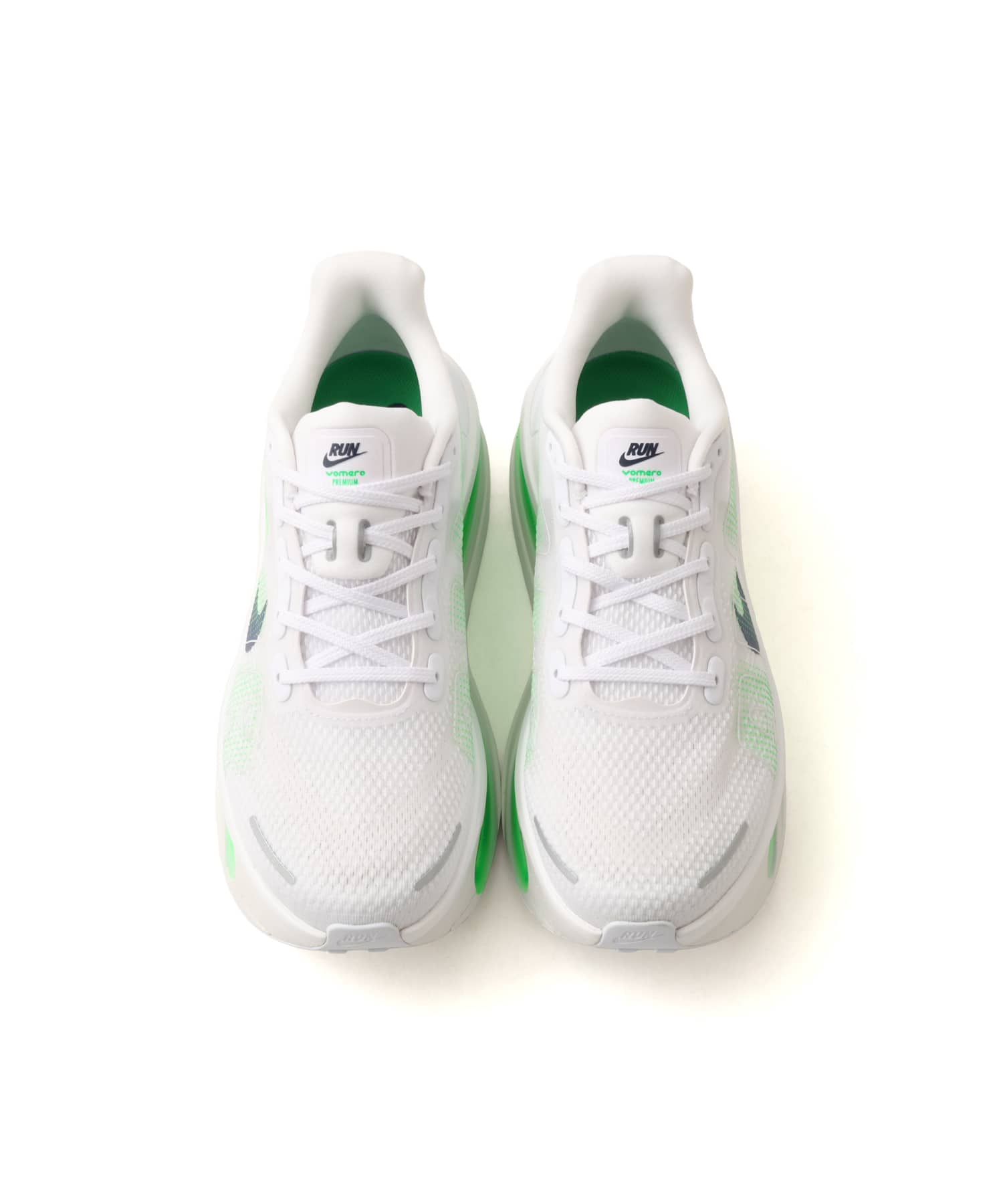 NIKE VOMERO PREMIUM WHITE/MIDNIGHT NAVY-GREEN SPARK-SUMMIT WHITE-OFF WHITEの画像