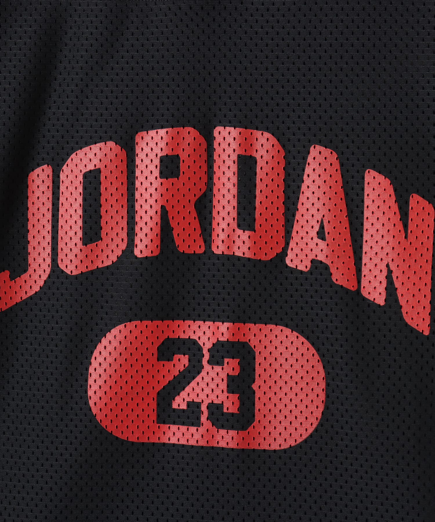 JORDAN BRAND AS W J BRK SS MESH JRSY TOP BLACK/GYM REDの画像