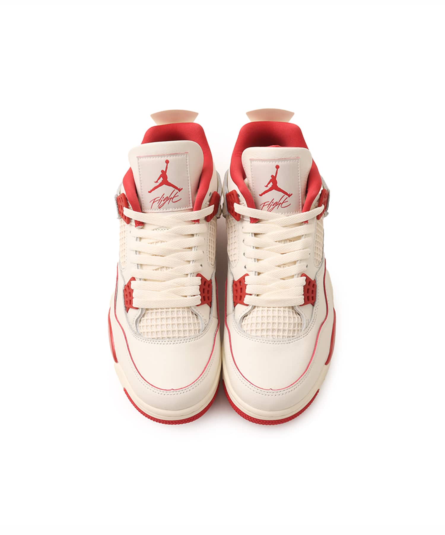 JORDAN BRAND WMNS AIR JORDAN 4 RETRO PALE IVORY/SIERRA RED-TOUGH REDの画像
