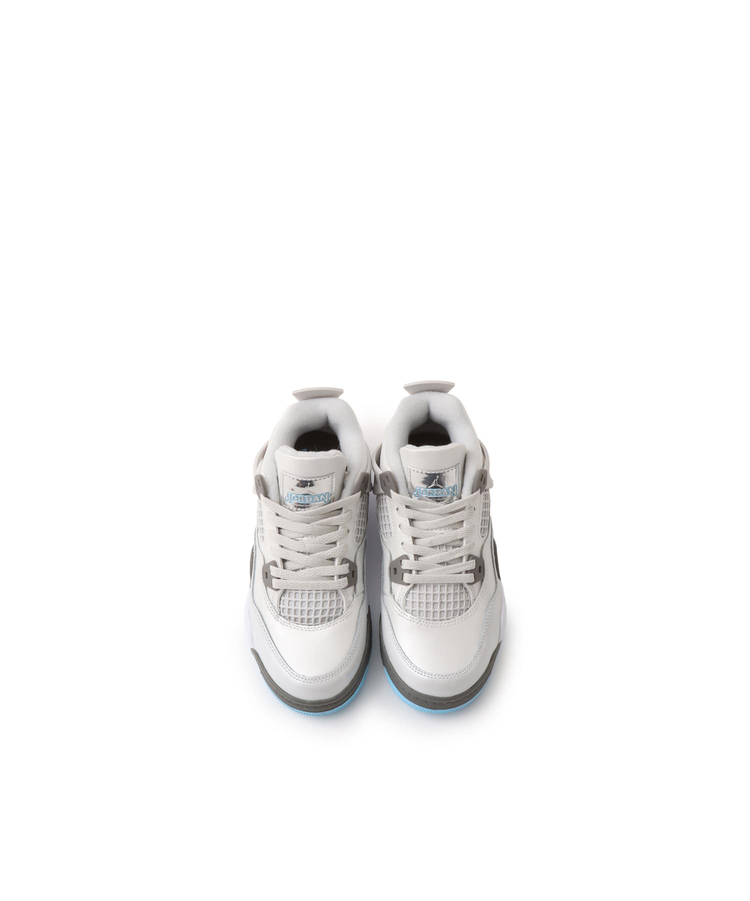JORDAN BRAND JORDAN 4 RETRO (PS) PHOTON DUST/BLUE CHILL-FLAT PEWTER-WHITEの画像