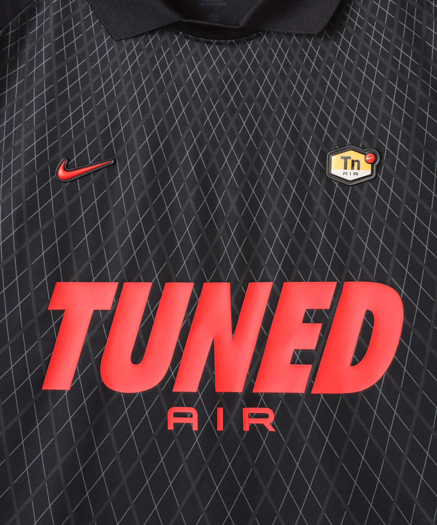 NIKE M NSW TN FB JERSEY BLACK/UNIVERSITY REDの画像