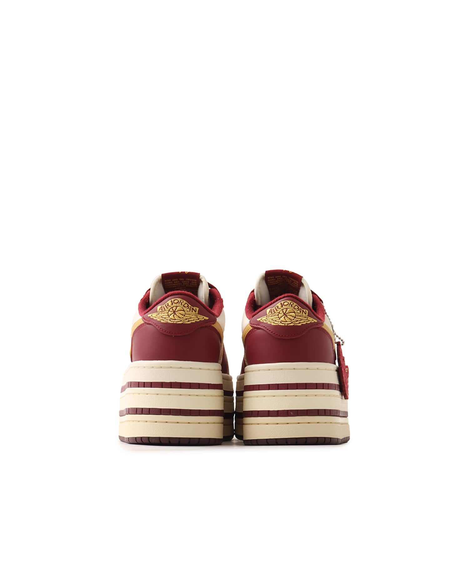 JORDAN BRAND WMNS AIR JORDAN 1 TRIPLE STACK TEAM RED/SANDED GOLD-PALE IVORYの画像