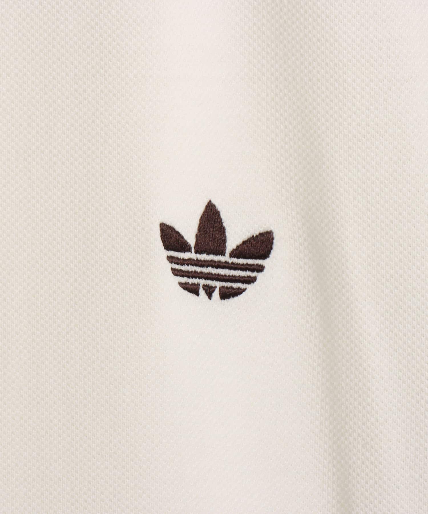 adidas BRITCORE SHORT SLEEVE RINGER T-SHIRT オフホワイト/オーロラコーヒーの画像
