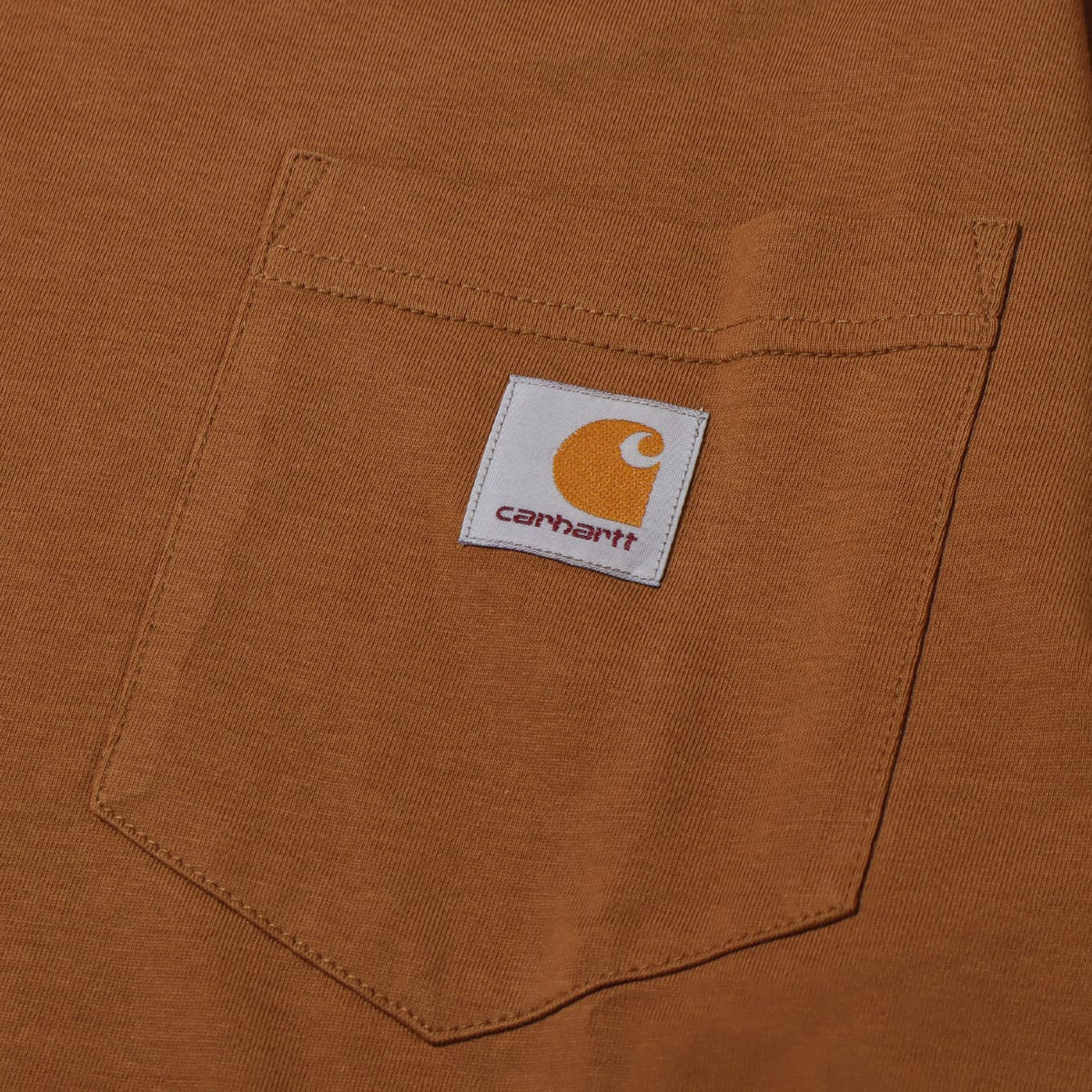CARHARTT L/S POCKET T-SHIRT BROWN の画像