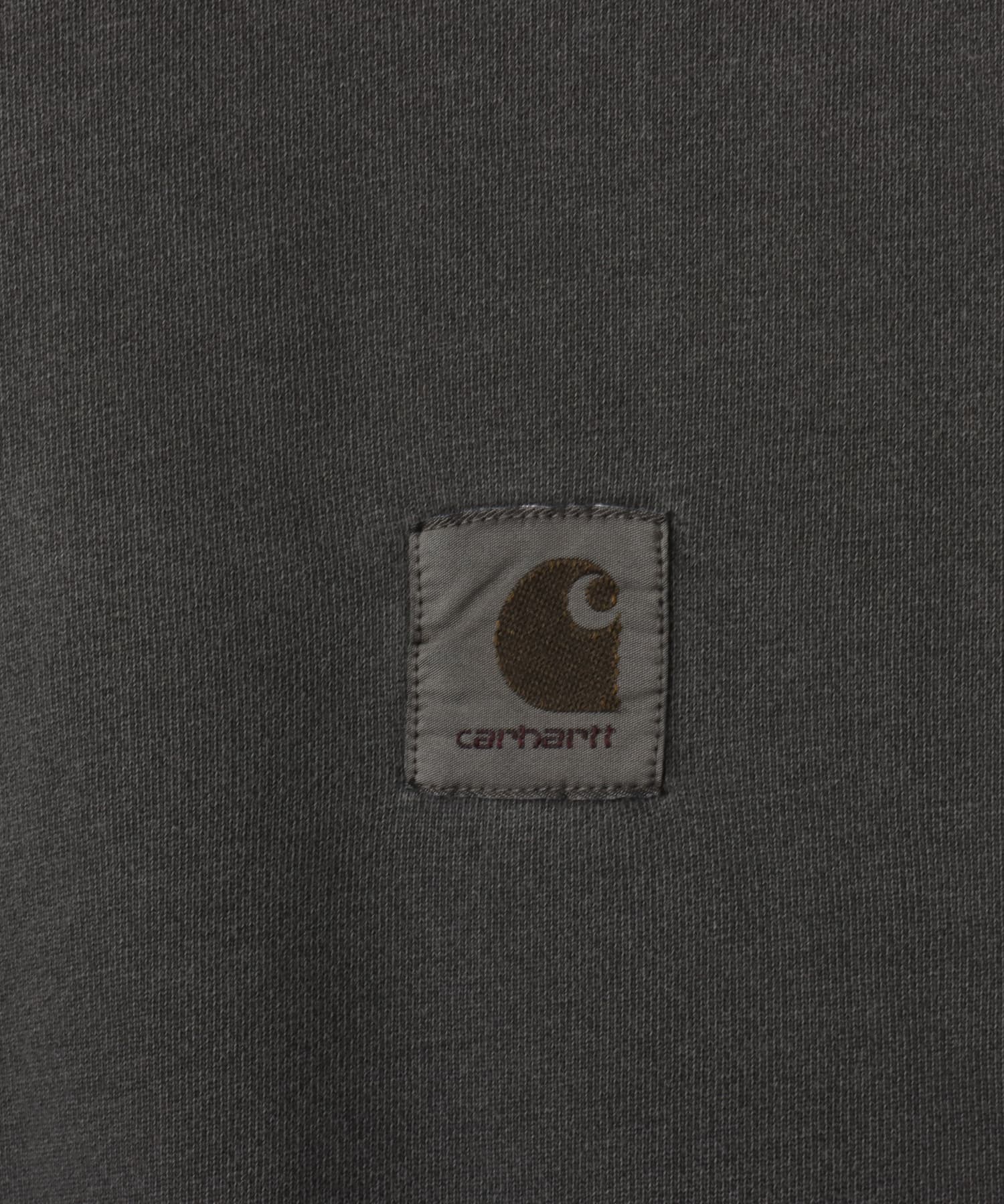 CARHARTT NELSON SWEAT Black garment dyedの画像