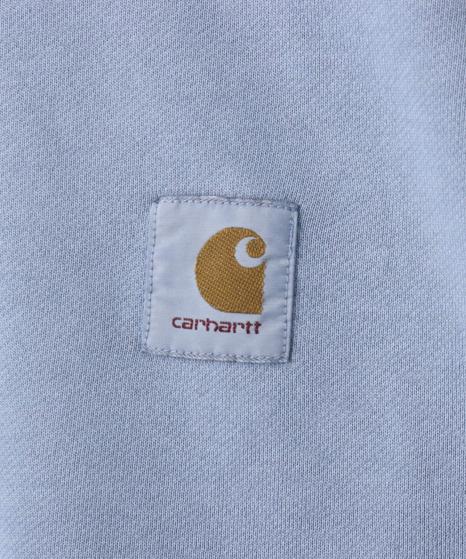 CARHARTT NELSON SWEAT Gentle Blue garment dyedの画像