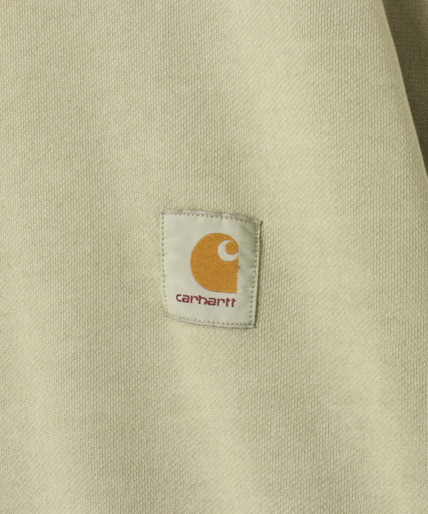 CARHARTT NELSON SWEAT Gentle Green garment dyedの画像