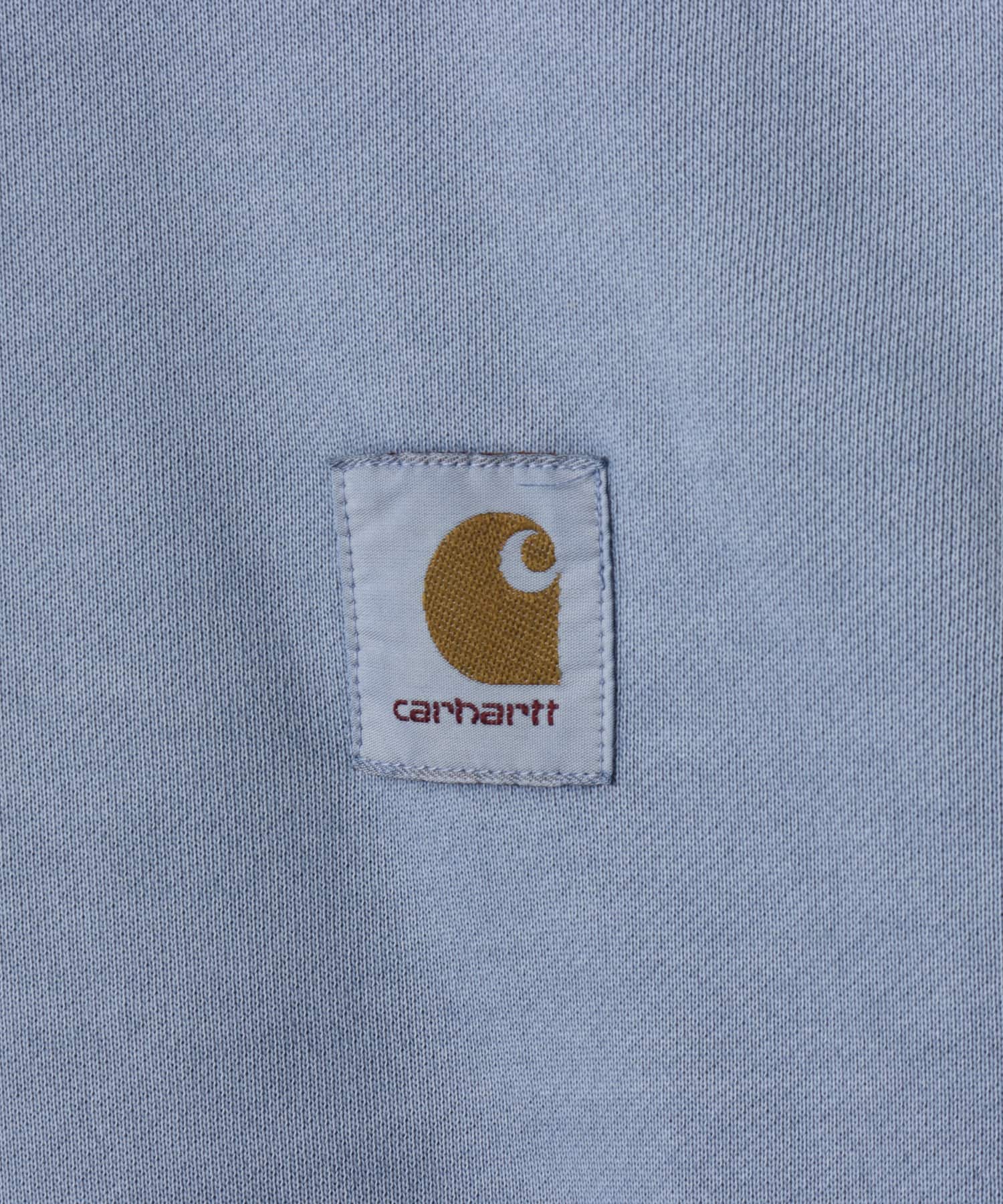 CARHARTT HOODED NELSON SWEAT Gentle Blue garment dyedの画像